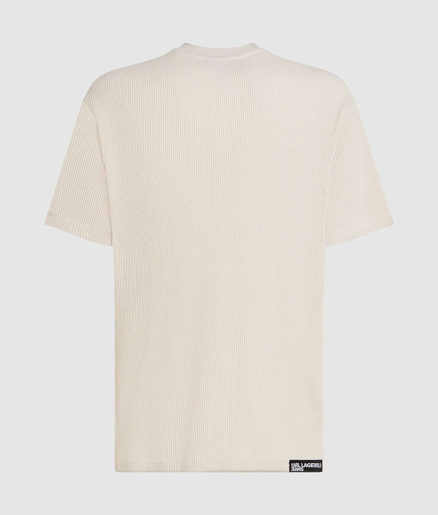 Karl Lagerfeld Waffle T-Shirt Whitecap Grey