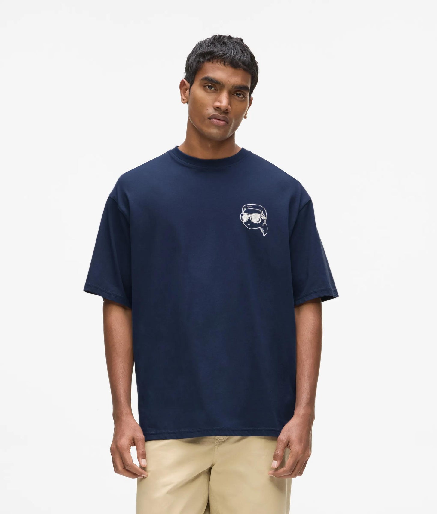 Karl Lagerfeld Ikon T-Shirt Medieval Blue