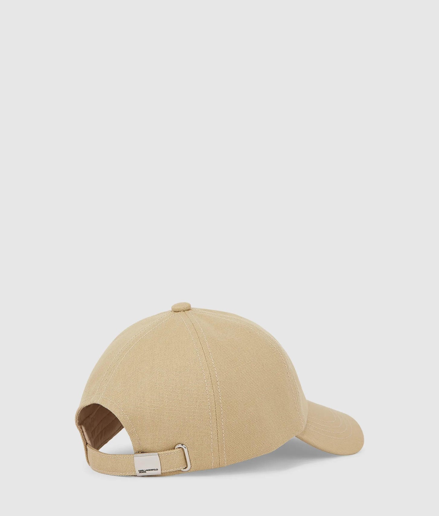 Karl Lagerfeld Logo Patch Cap Pale Khaki