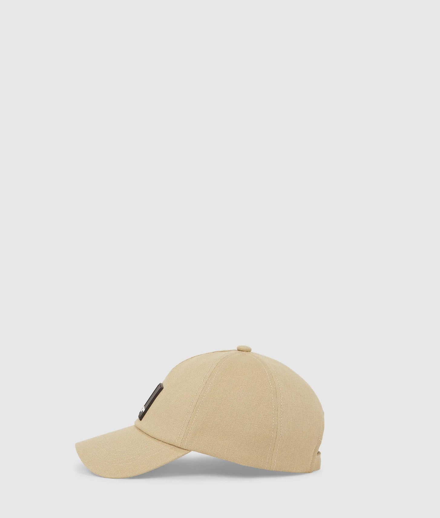 Karl Lagerfeld Logo Patch Cap Pale Khaki