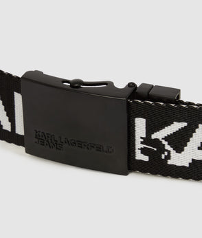 Karl Lagerfeld Contrast Stitch Cargo Pants Black