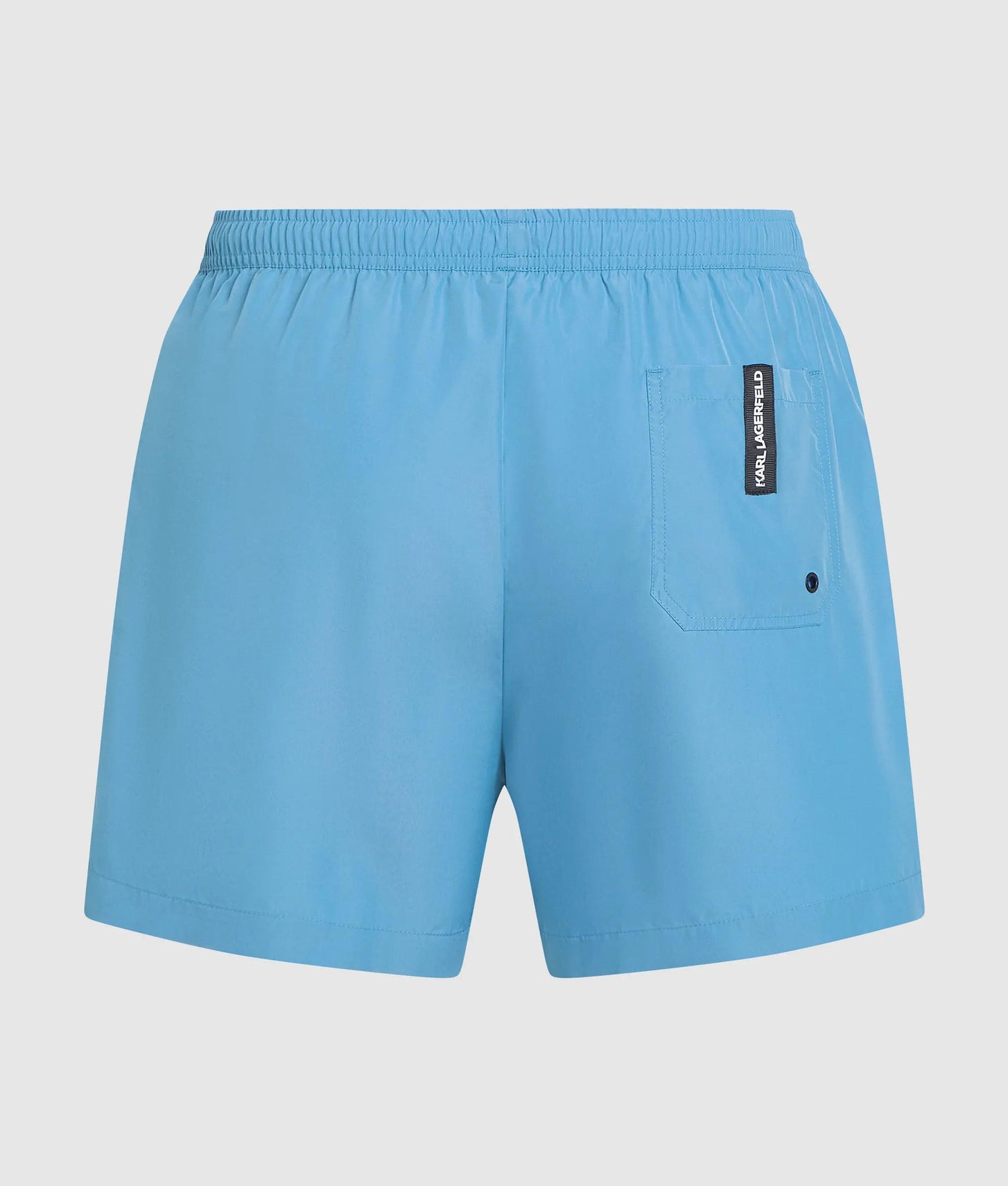 Karl Lagerfeld Logo Short Boardshorts Silver Lake Blue