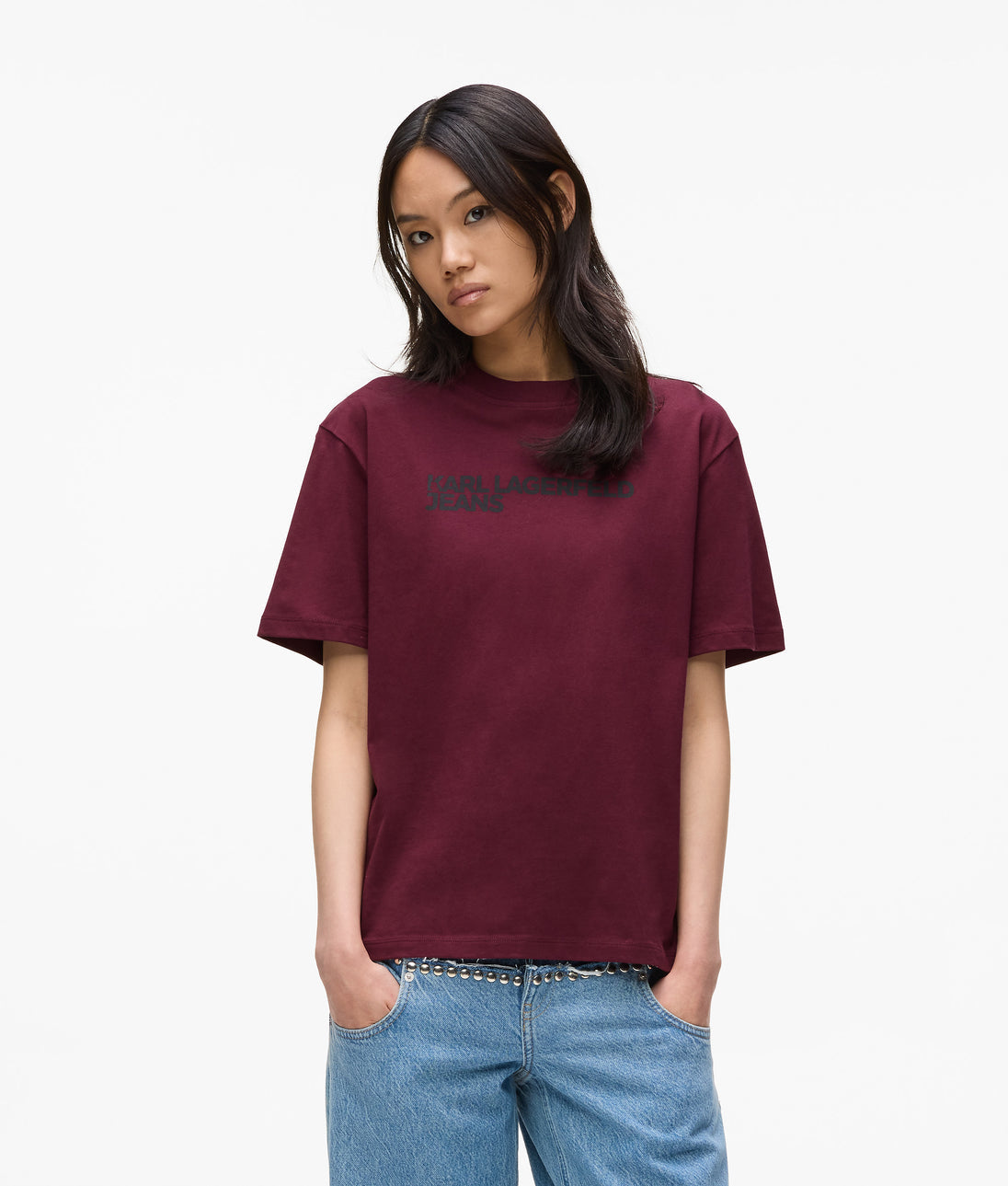 KarlLagerfeld Western Camera Bag Zinfandel