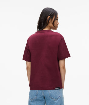 KarlLagerfeld Western Shoulder Bag Zinfandel