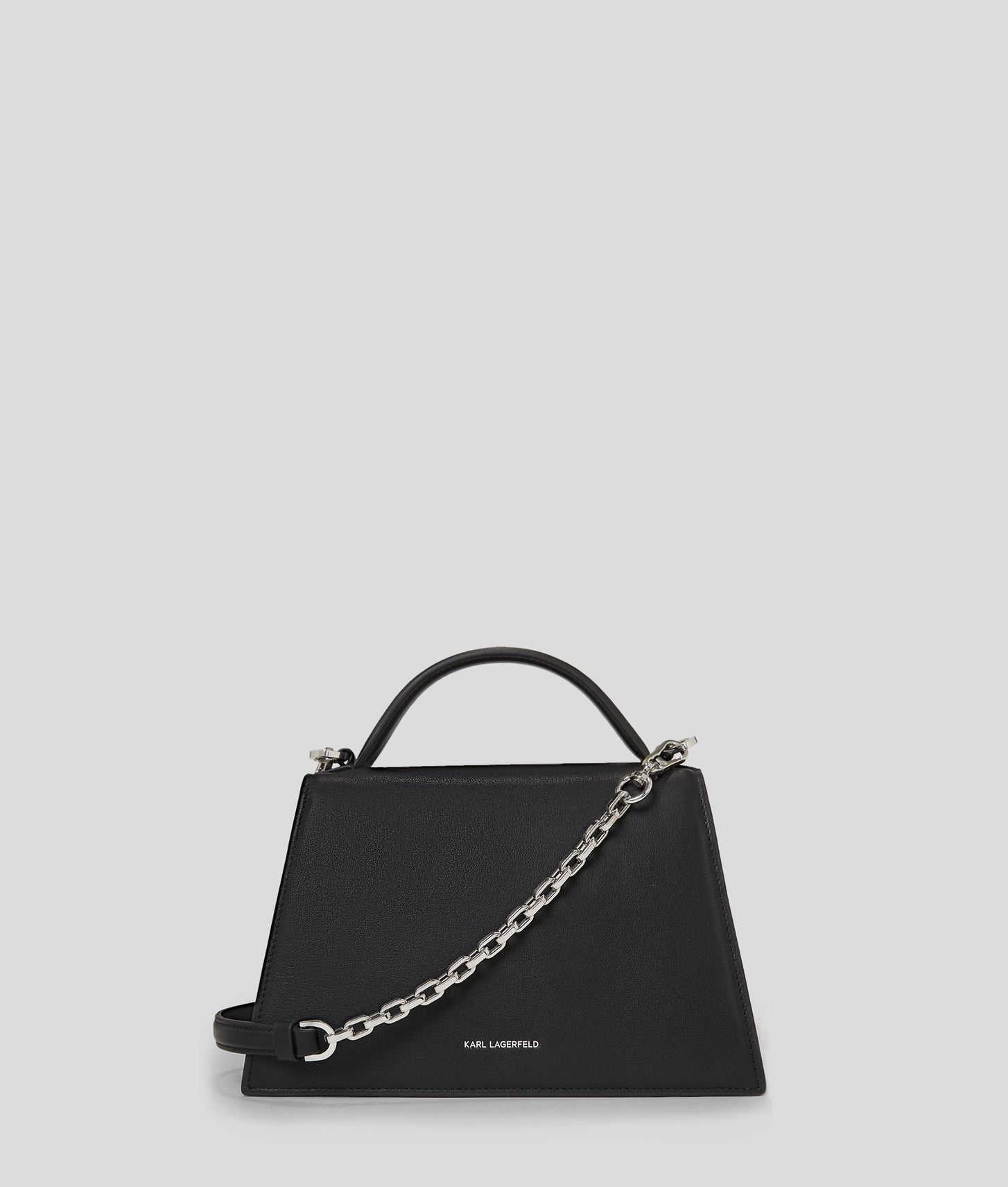 KarlLagerfeld Ksignature Medium Crossbody Bag Black-Nickel