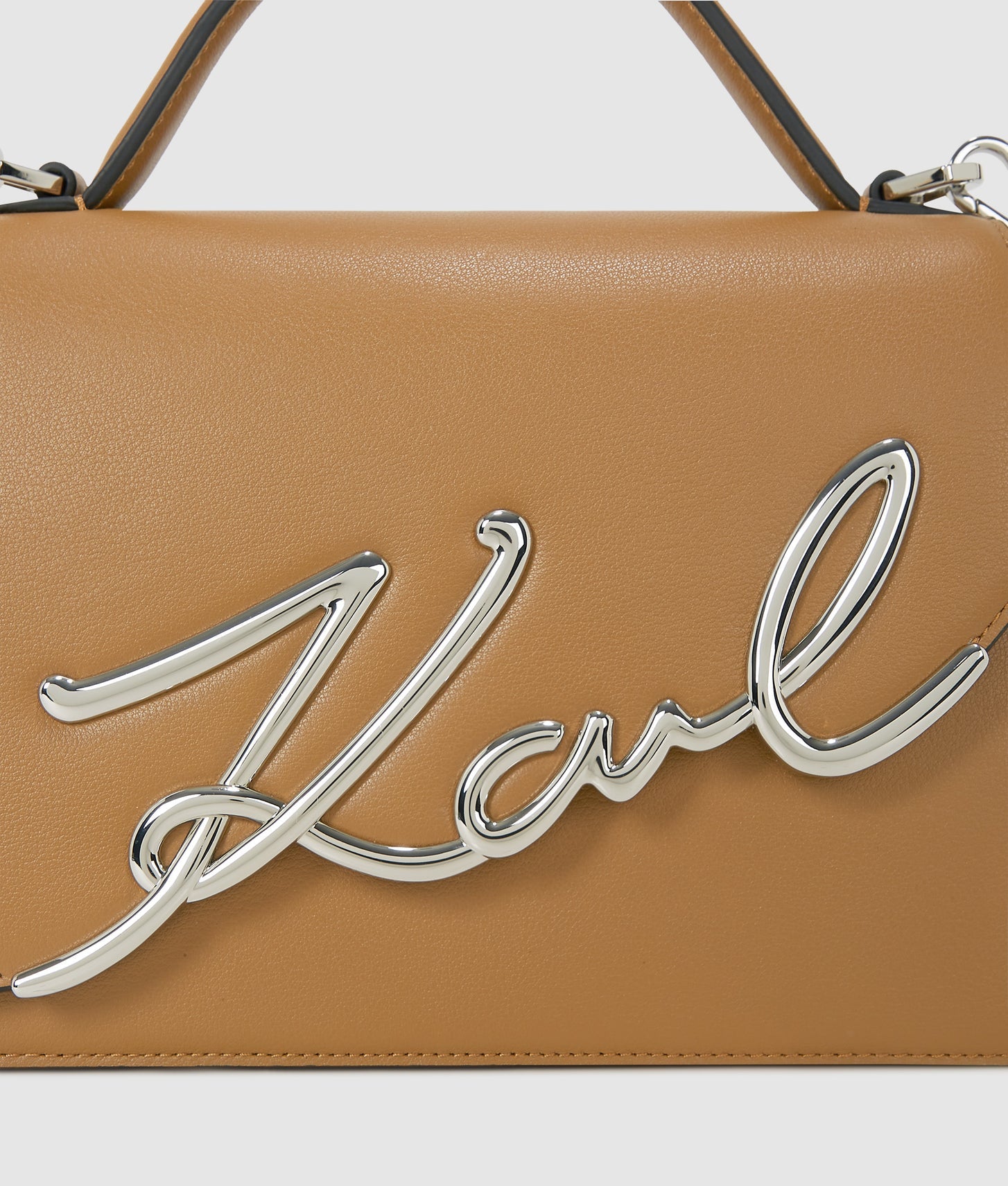 KarlLagerfeld Ksignature Medium Crossbody Bag Caramel