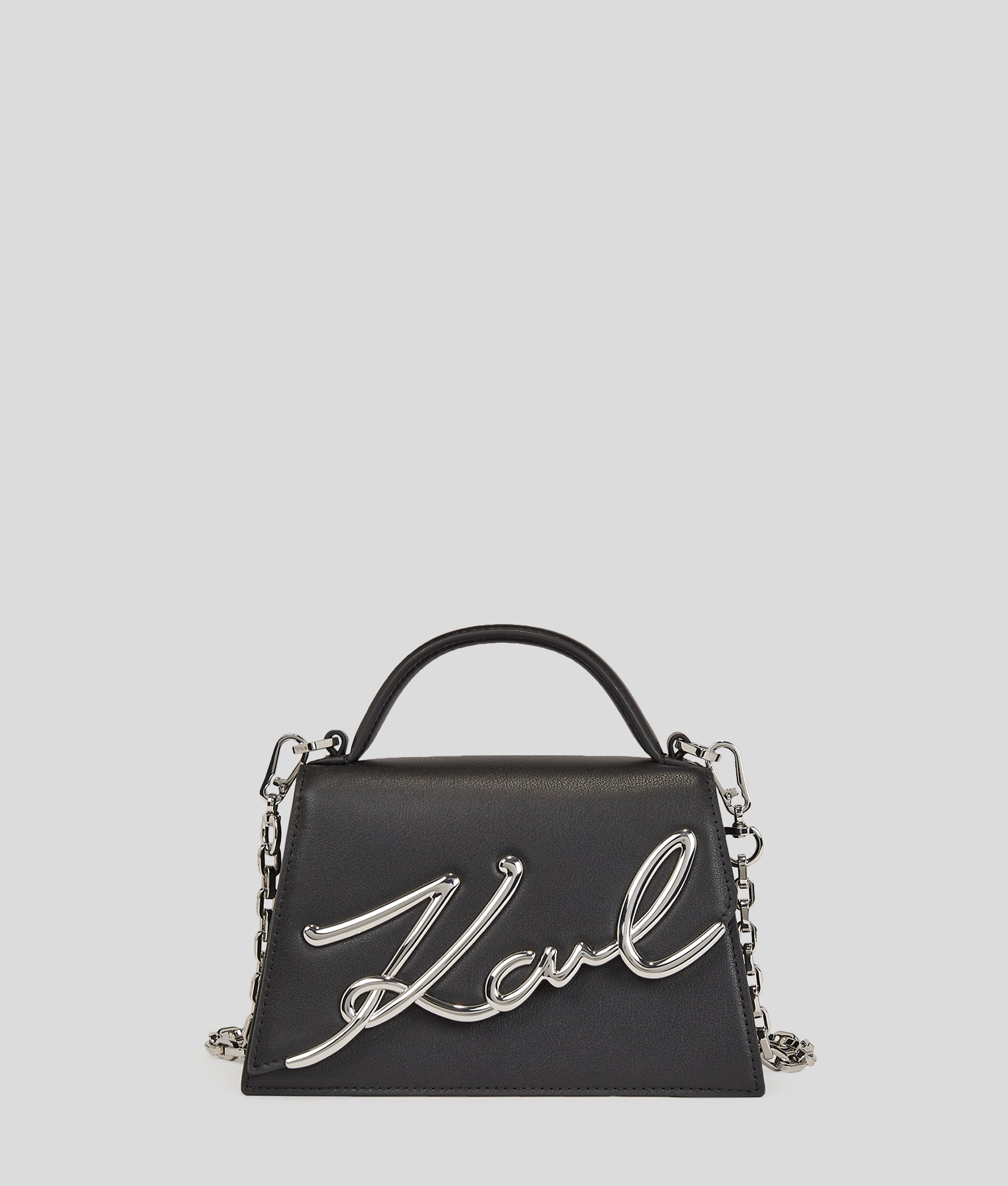 KarlLagerfeld Ksignature Small Crossbody Bag Black-Nickel