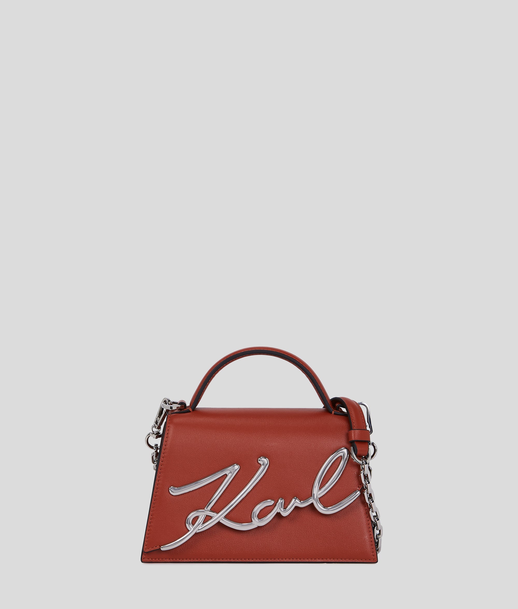 KarlLagerfeld Ksignature Small Crossbody Bag Red Brick
