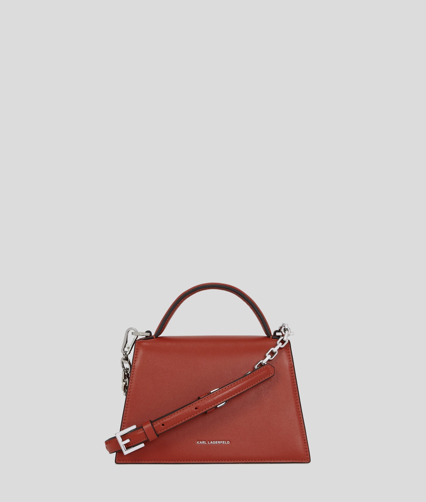 KarlLagerfeld Ksignature Small Crossbody Bag Red Brick