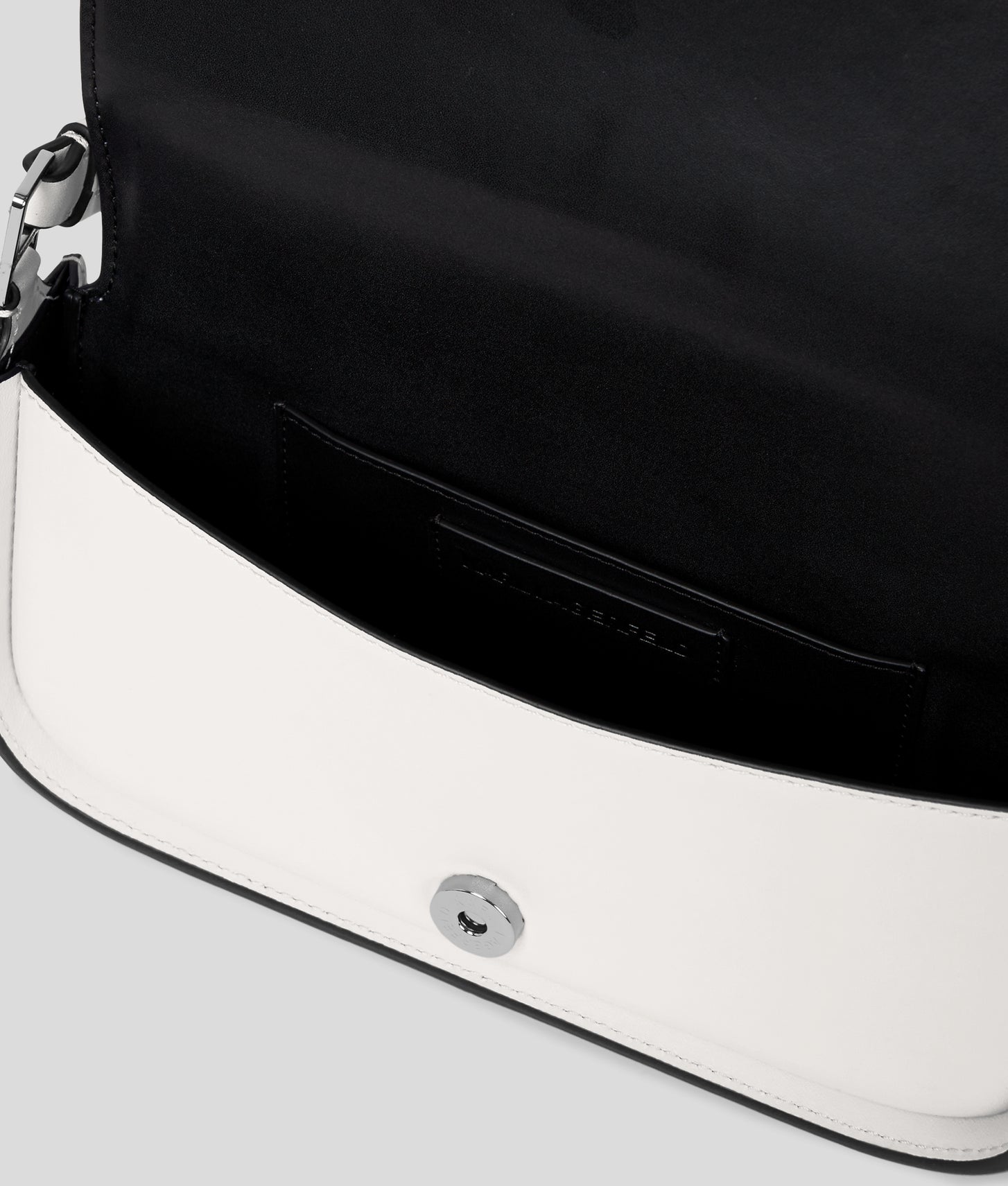 KarlLagerfeld Ksignature Two-Way Crossbody Bag Off White
