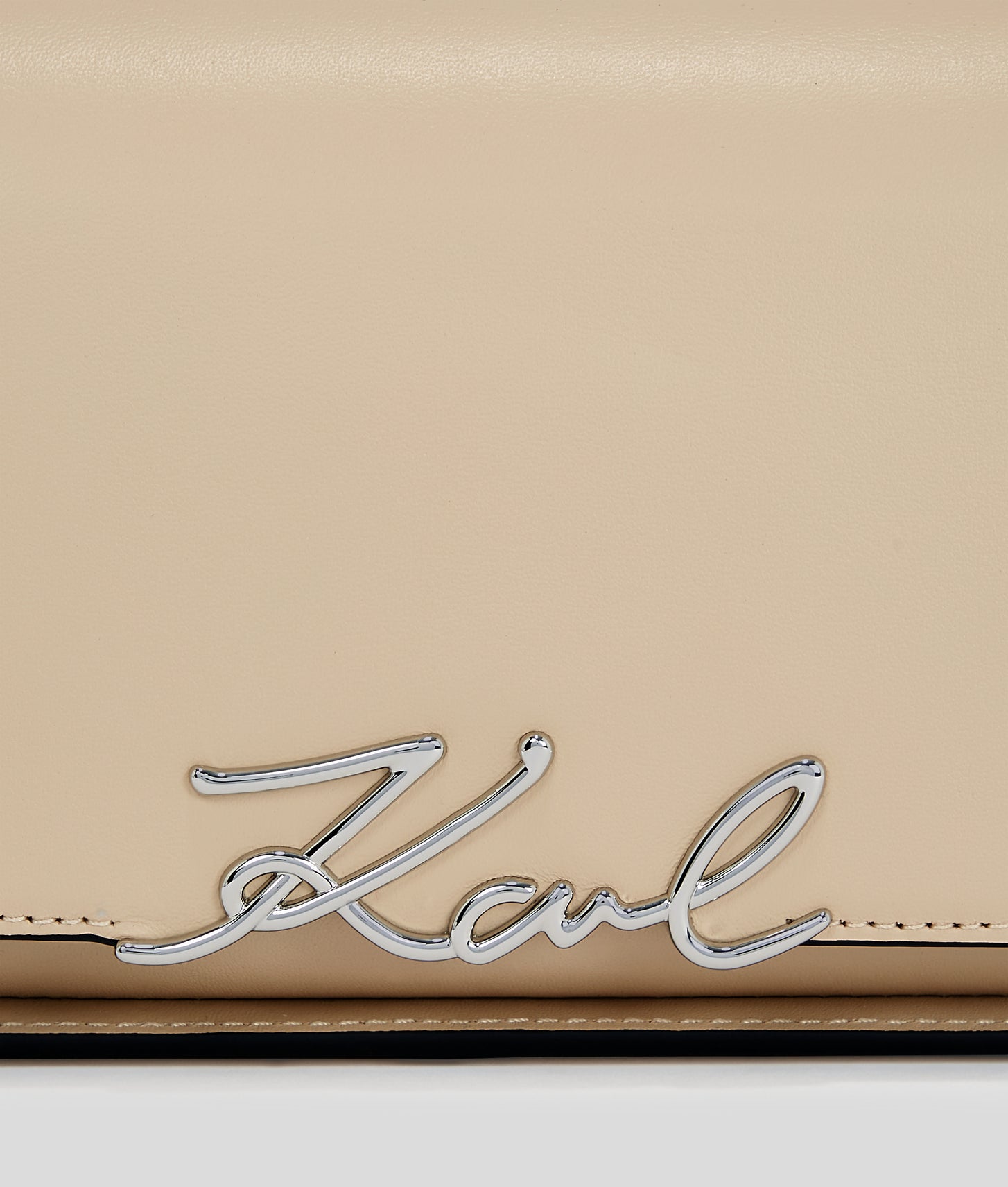 KarlLagerfeld Ksignature Two-Way Crossbody Bag Trench Beige