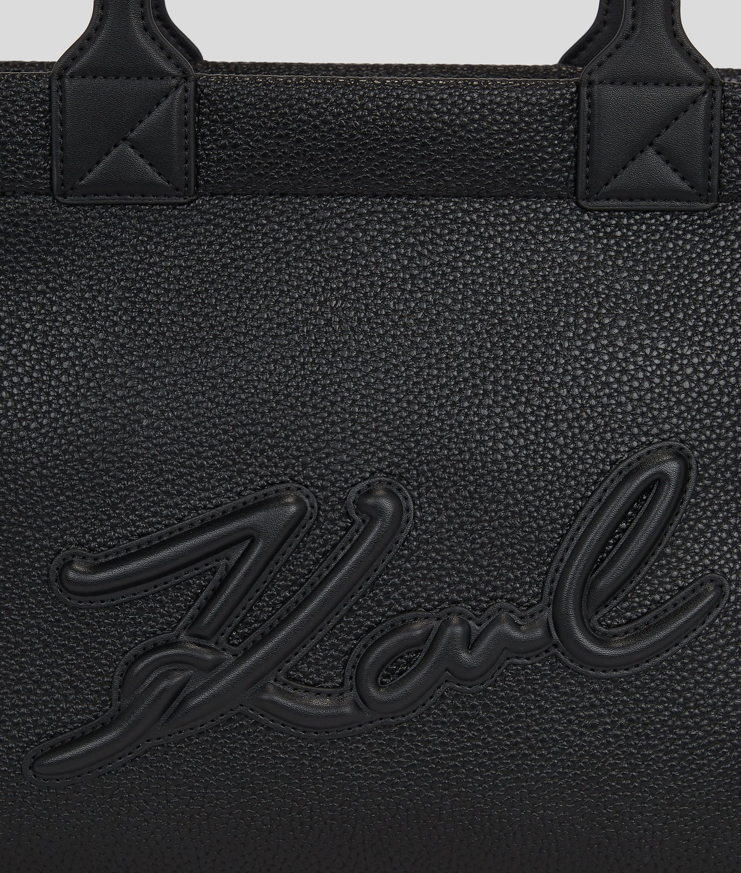 KarlLagerfeld Kskuare Grainy Medium Tote Bag Black