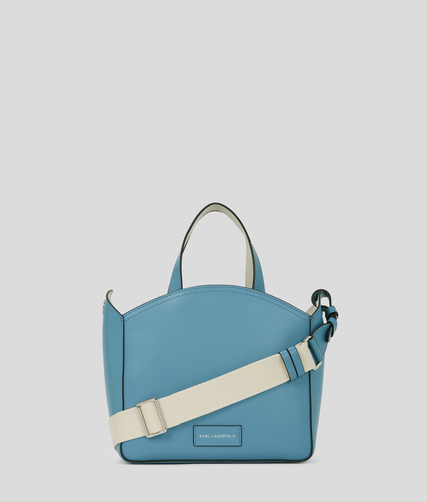 KarlLagerfeld Kcircle Perforated Small Tote Bag Dark Still Water