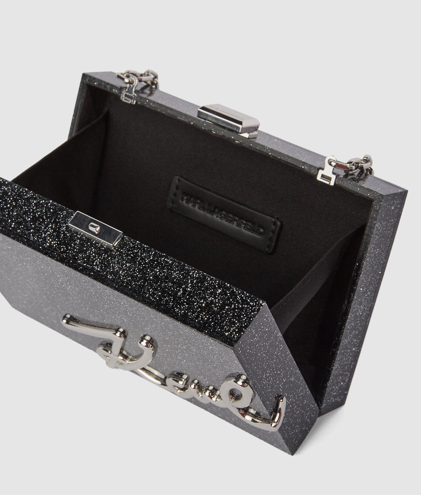 KarlLagerfeld Ksoirée Clutch Black Embellishment