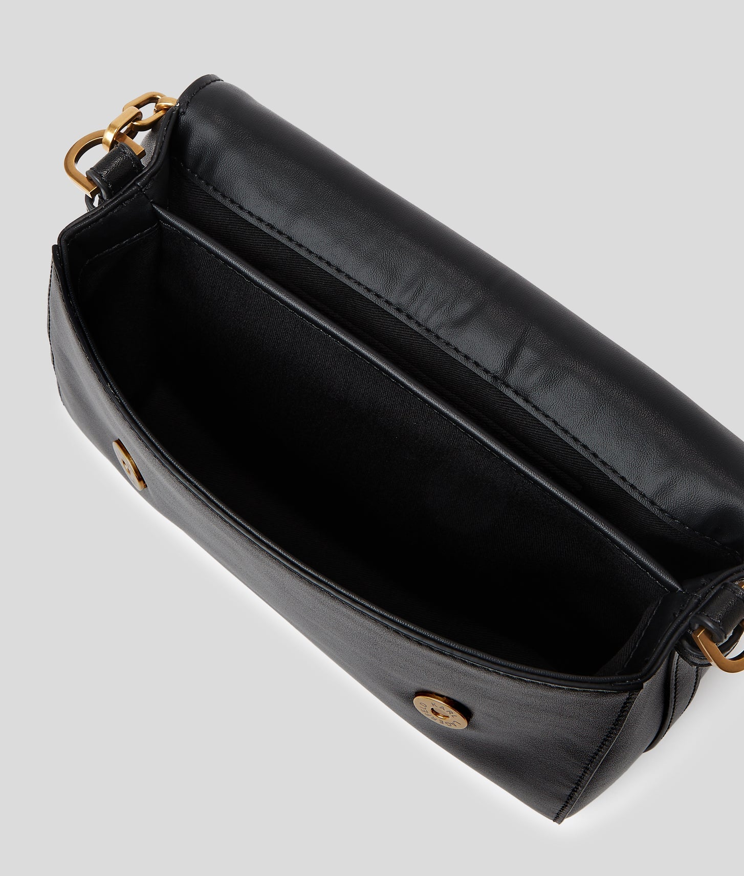 KarlLagerfeld Kautograph Top-Handle Crossbody Bag Black/Gold