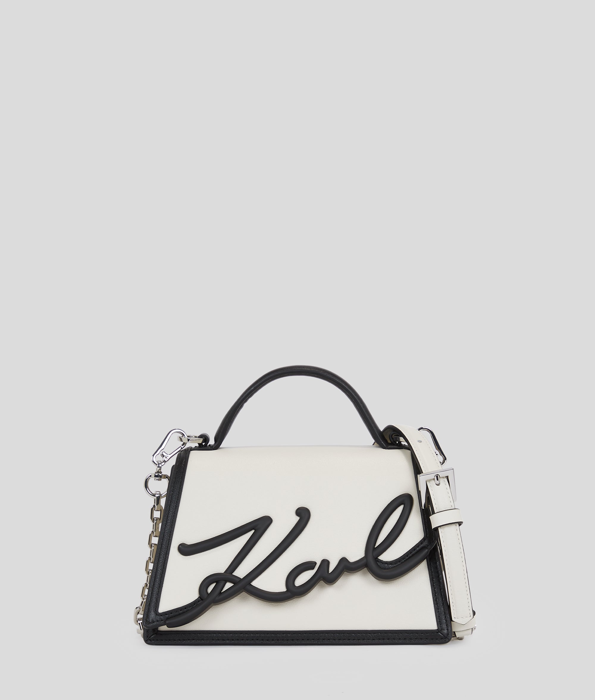 KarlLagerfeld Ksignature Small Crossbody Bag White/Black