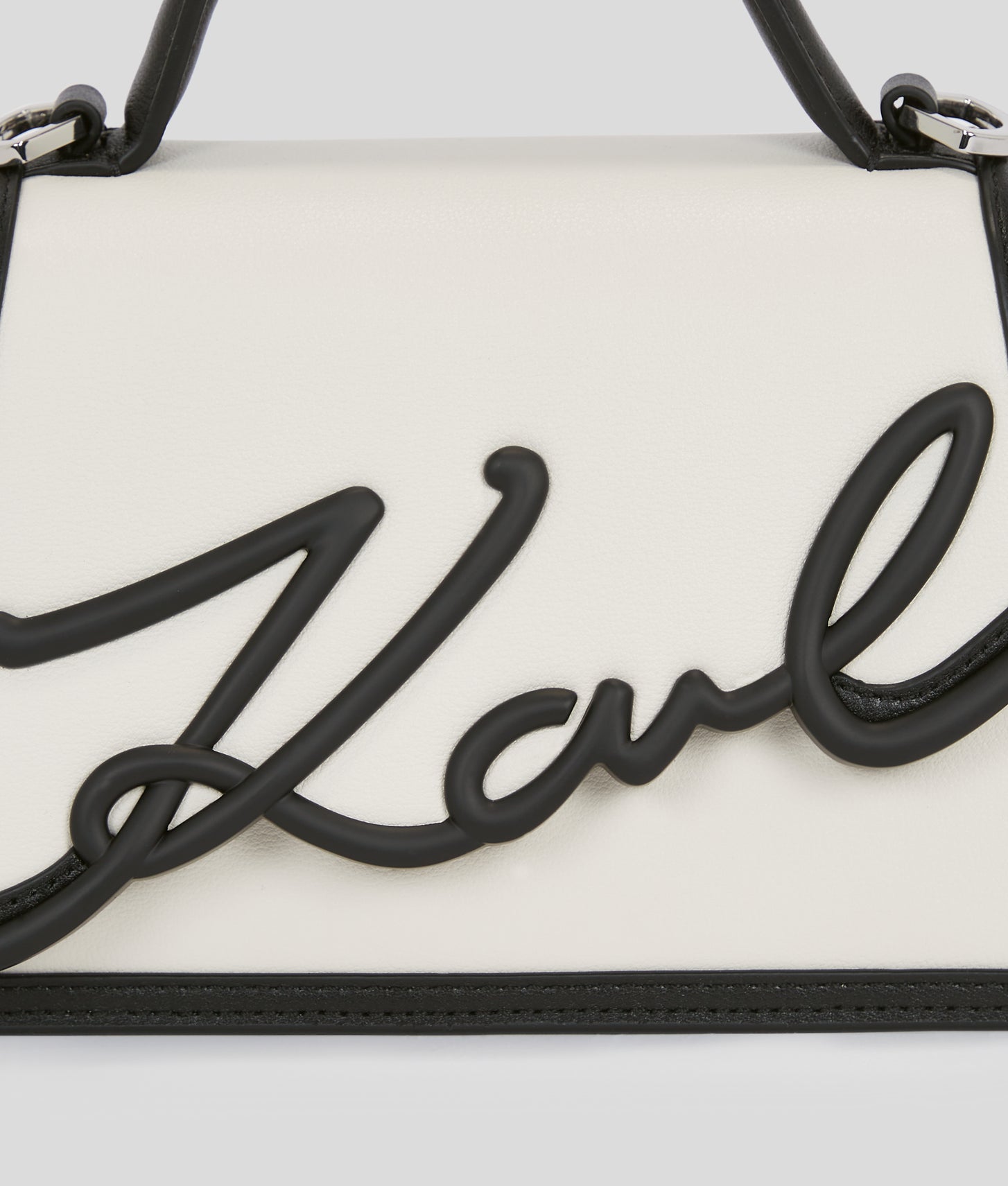 KarlLagerfeld Ksignature Small Crossbody Bag White/Black