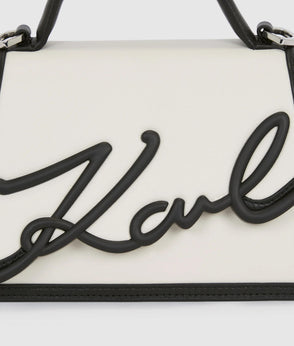 Karl Lagerfeld Bow Detail Shirt Dress White/Black