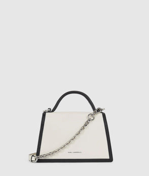 Karl Lagerfeld Bow Detail Shirt Dress White/Black