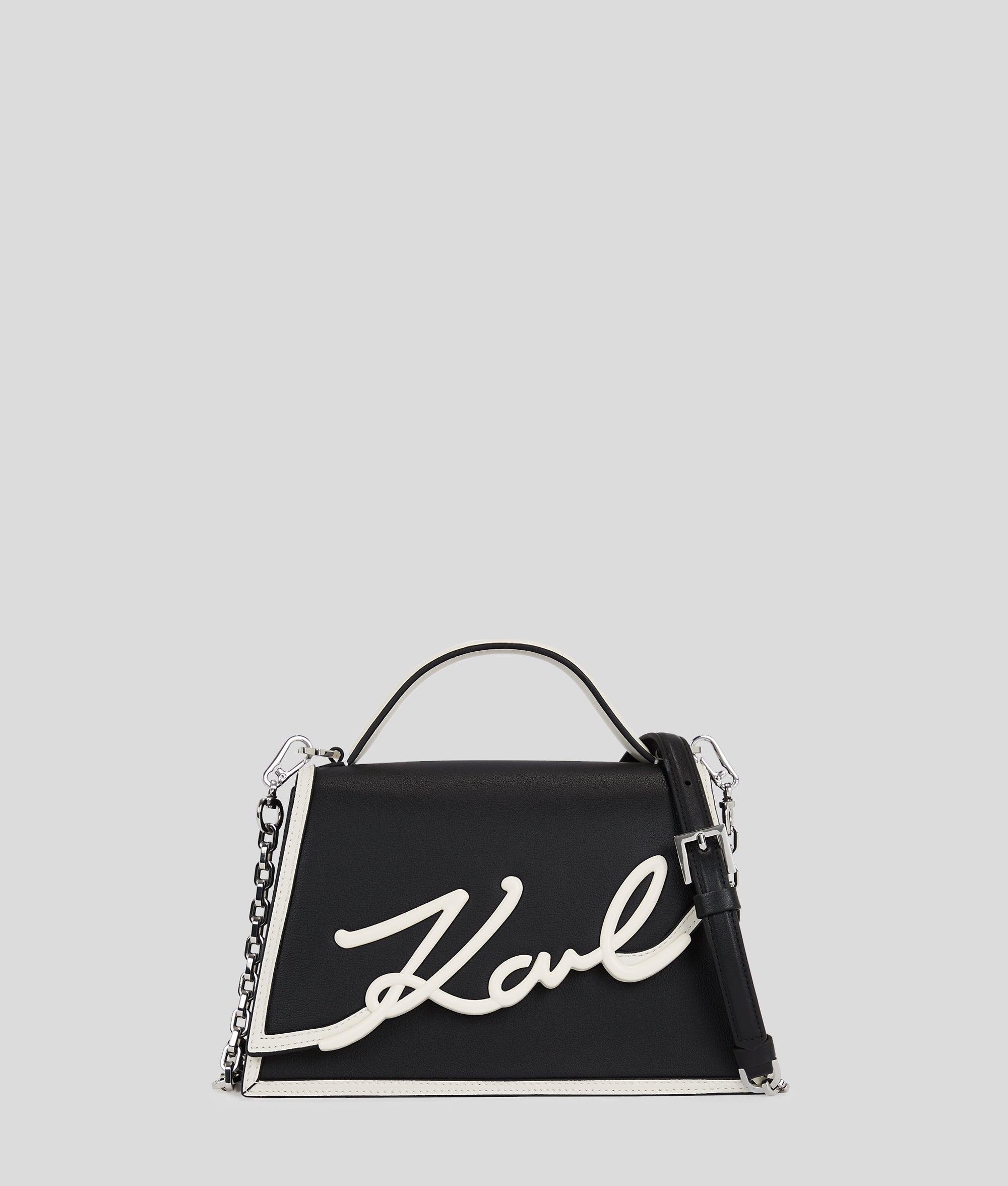 KarlLagerfeld Ksignature Small Crossbody Bag Black/White