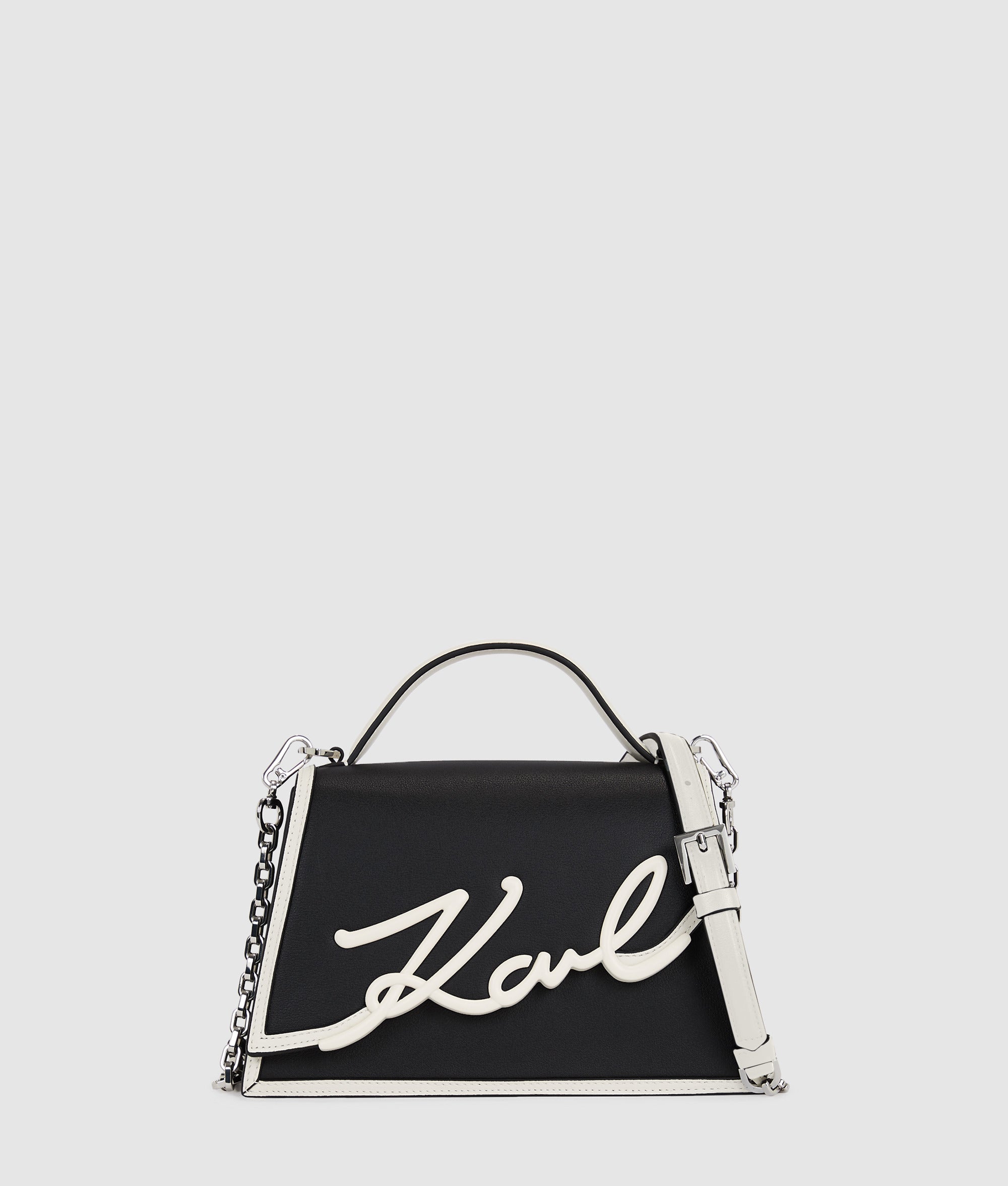 KarlLagerfeld Ksignature Small Crossbody Bag Black/White
