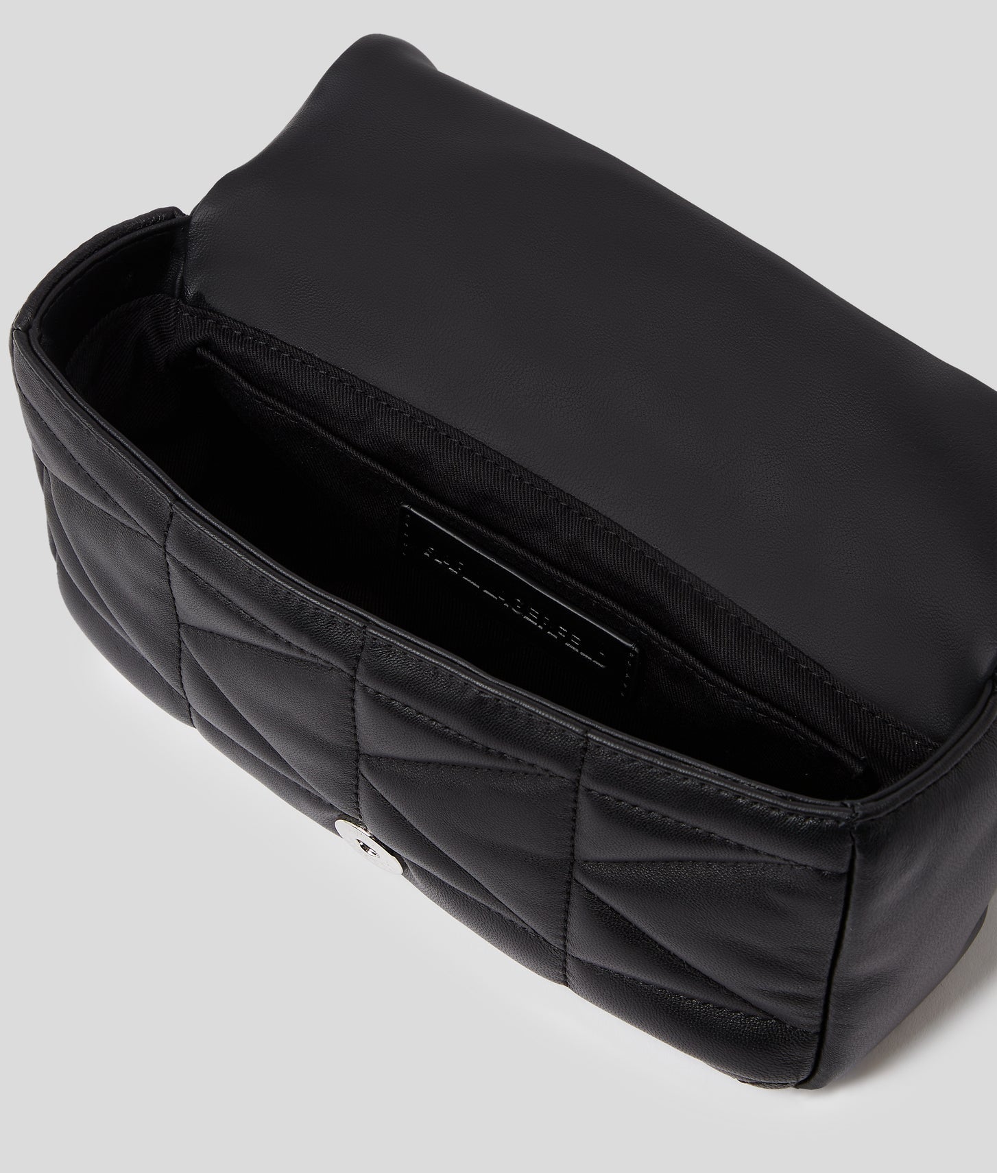 KarlLagerfeld Kkuilt Small Crossbody Bag Black-Nickel