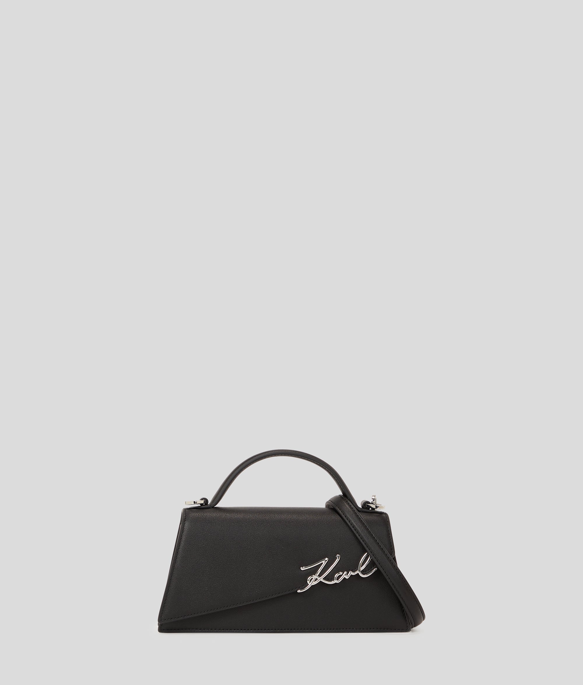 KarlLagerfeld Ksignature Slim Crossbody Bag Black-Nickel