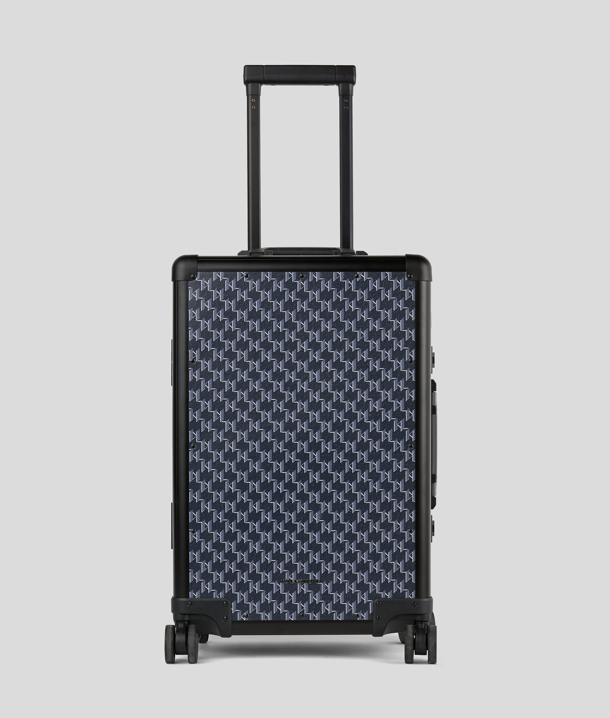 KarlLagerfeld Kvoyage Hard-Shell Trolley Case Navy Blue Monogram