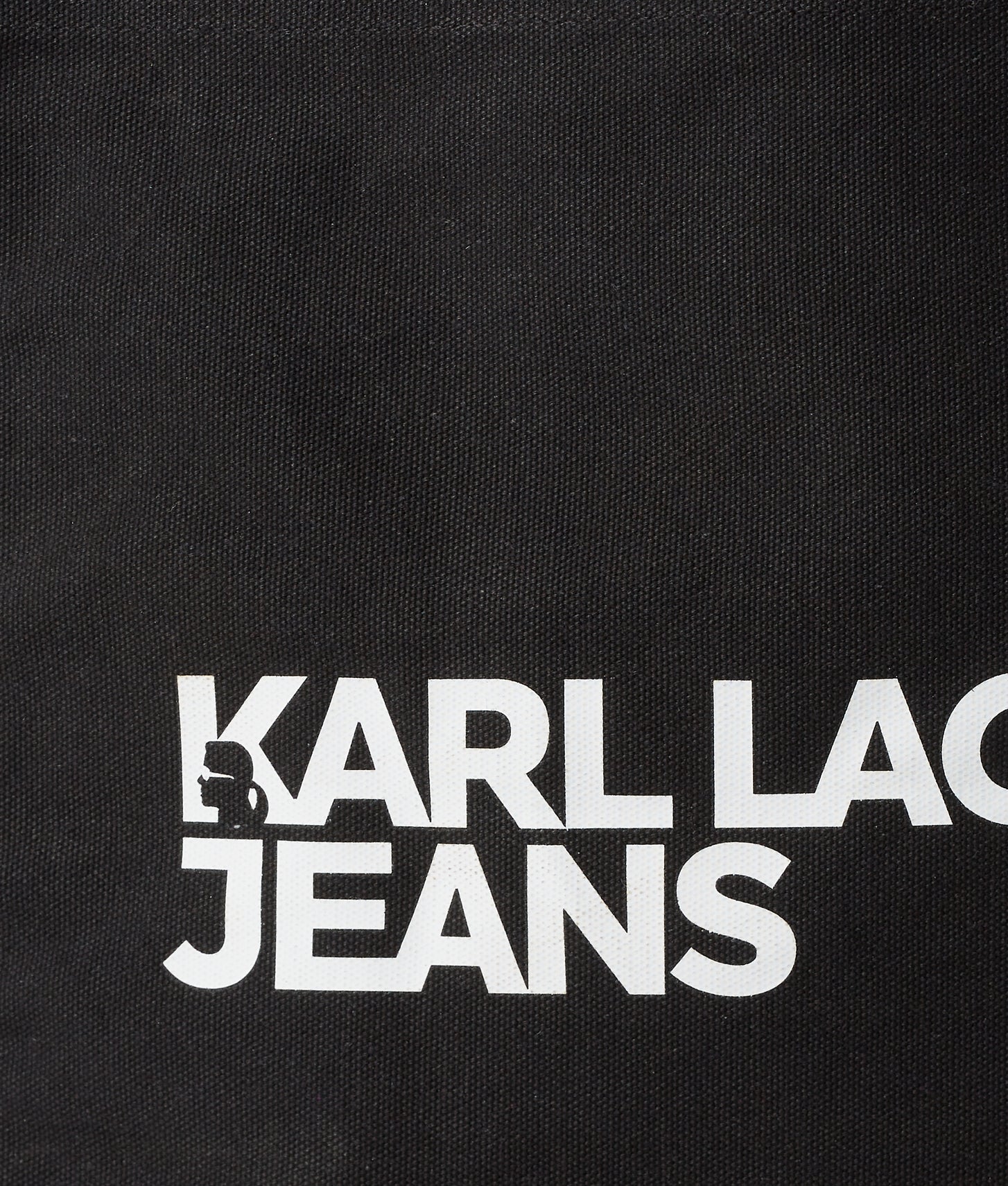 KarlLagerfeld Logo Canvas Shopper Black