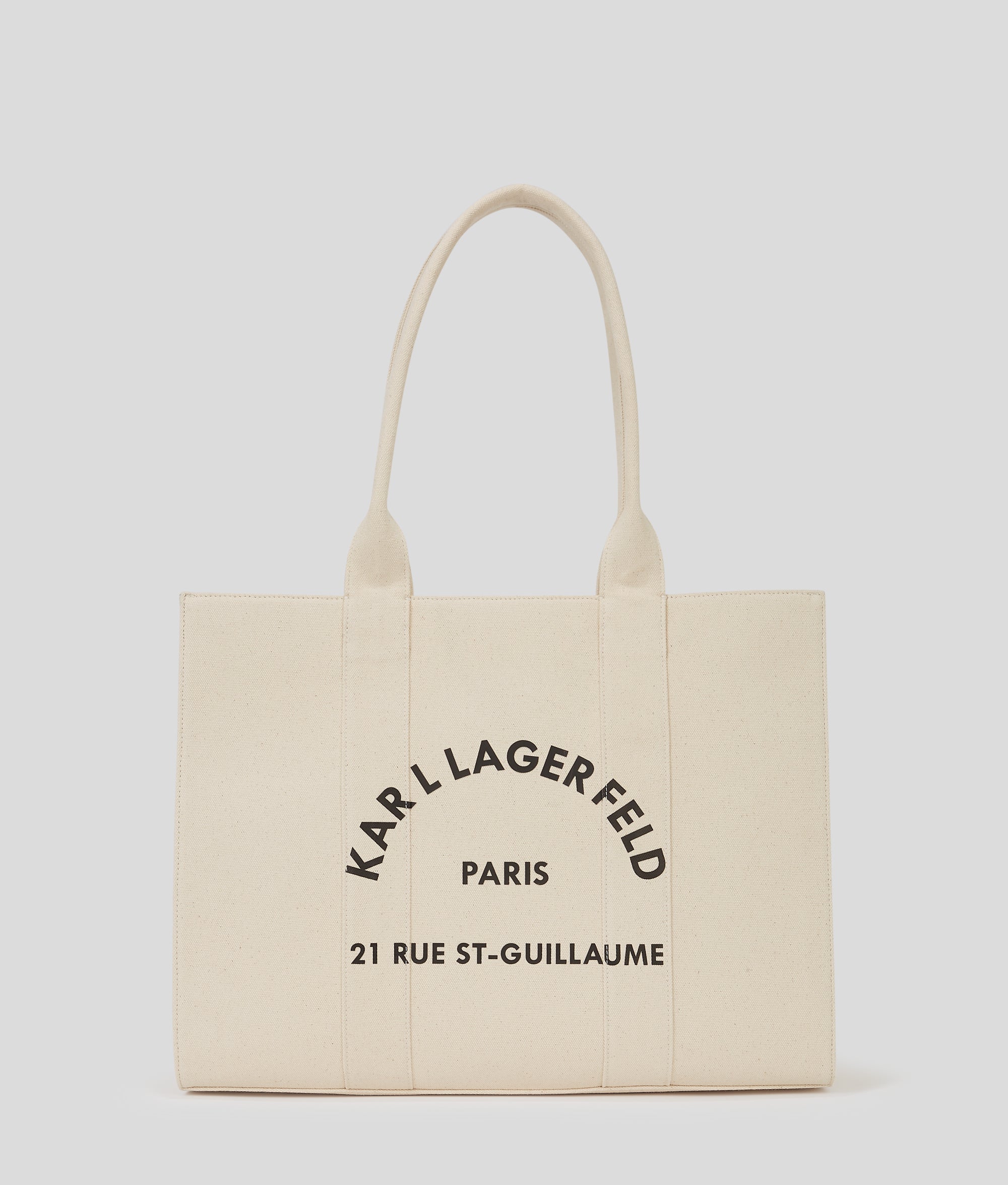 KarlLagerfeld Rue St-Guillaume Large Tote Bag Natural
