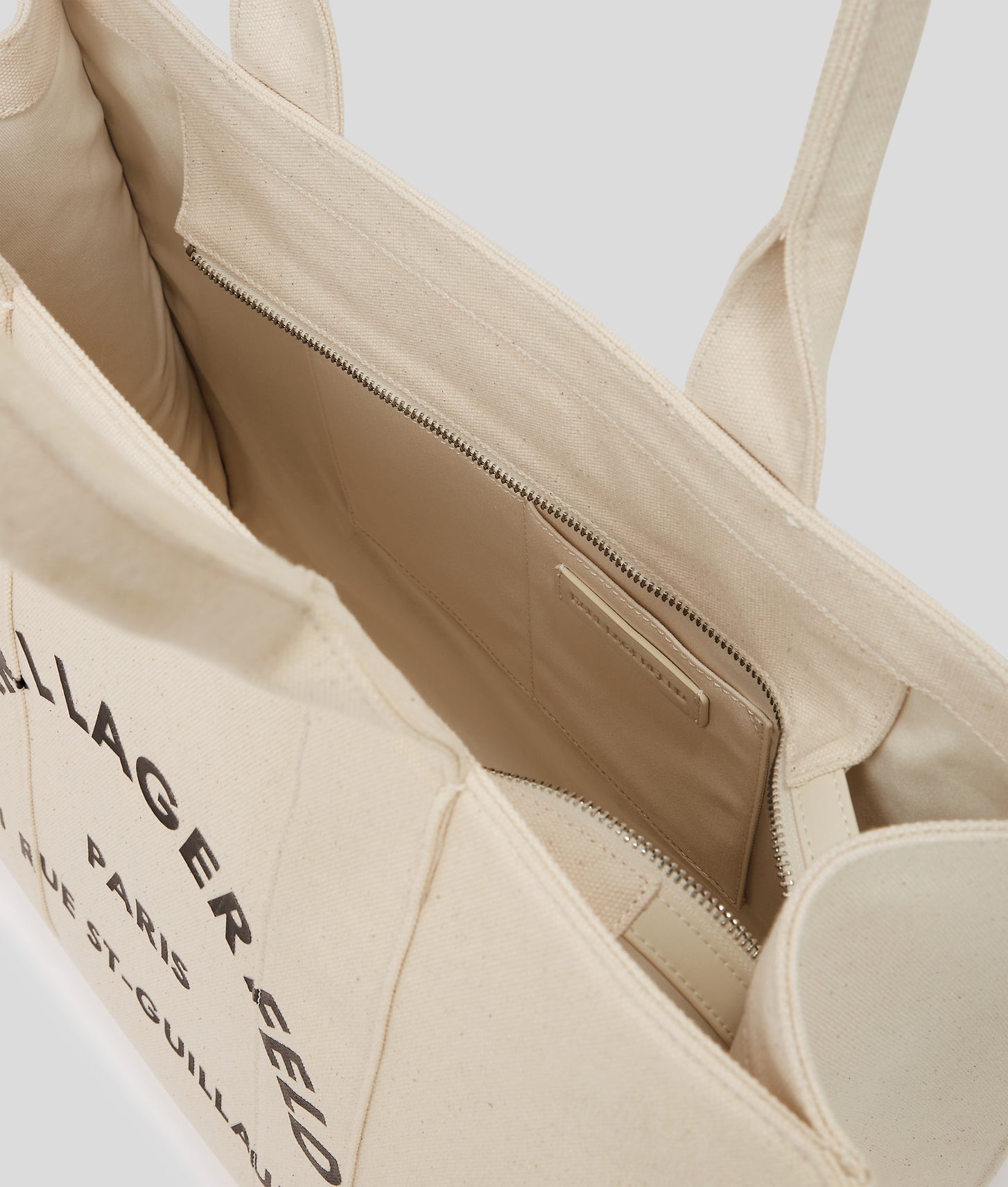 KarlLagerfeld Rue St-Guillaume Large Tote Bag Natural