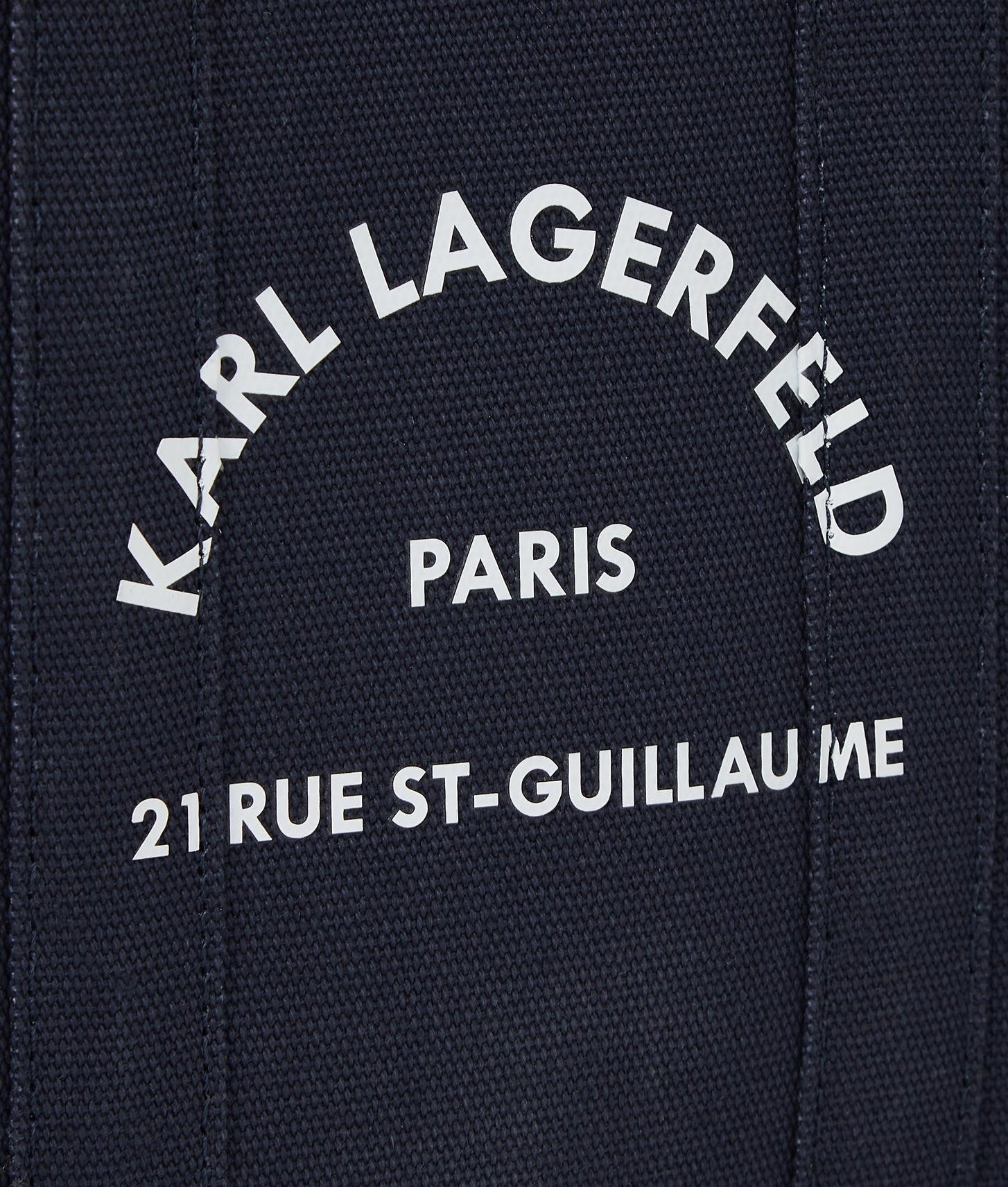 KarlLagerfeld Rue St-Guillaume Square Small Tote Bag Black Iris
