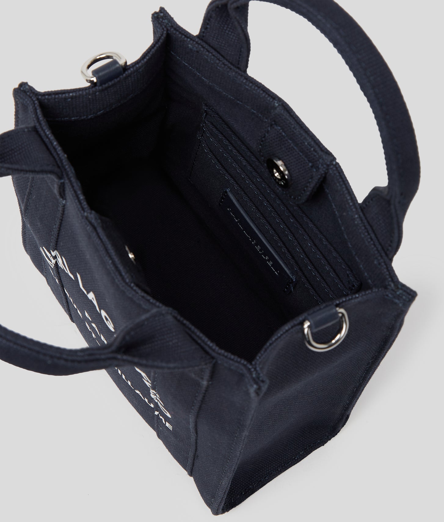 KarlLagerfeld Rue St-Guillaume Square Small Tote Bag Black Iris