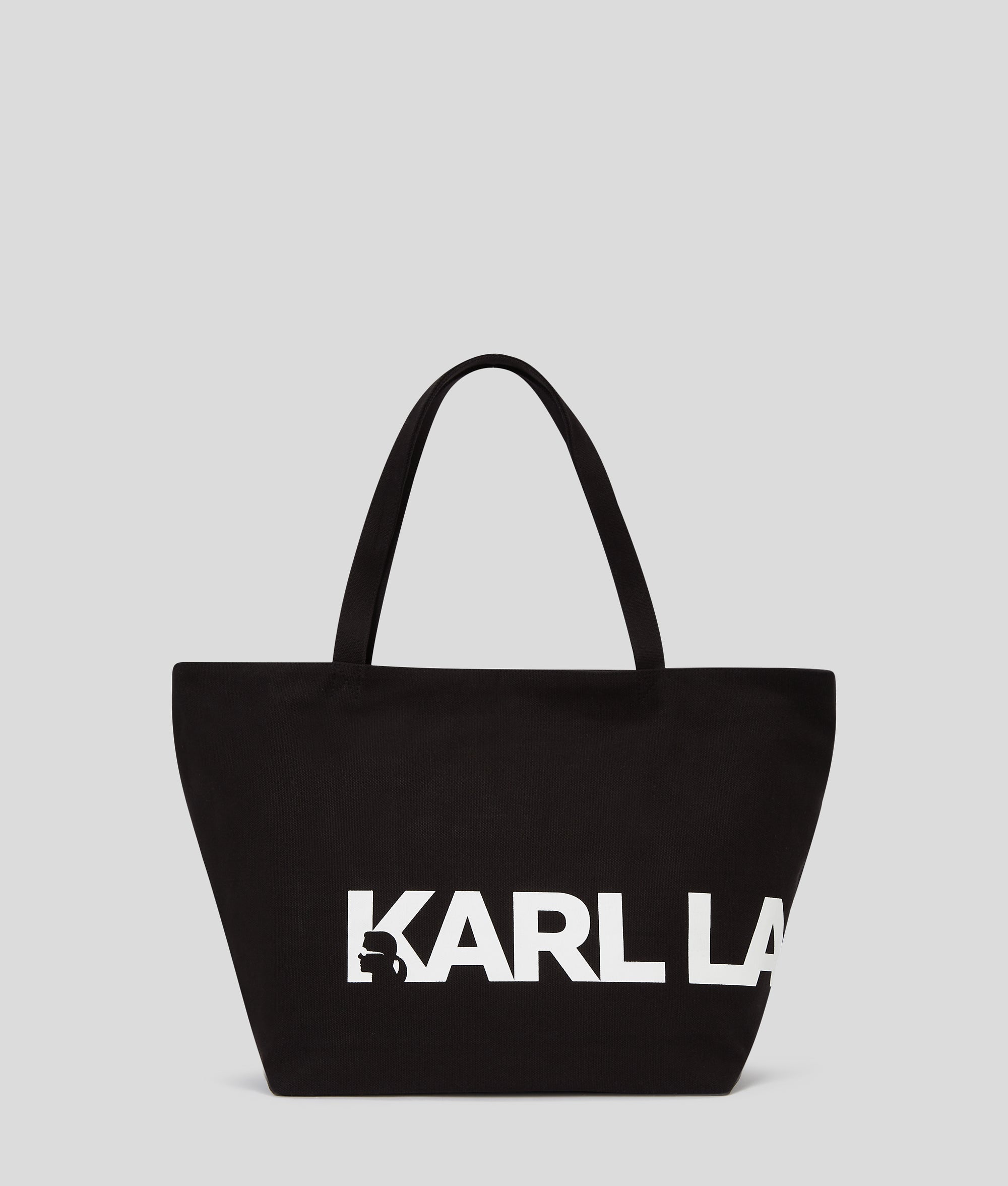 KarlLagerfeld Kessential Oversized Logo Shopper Black/White
