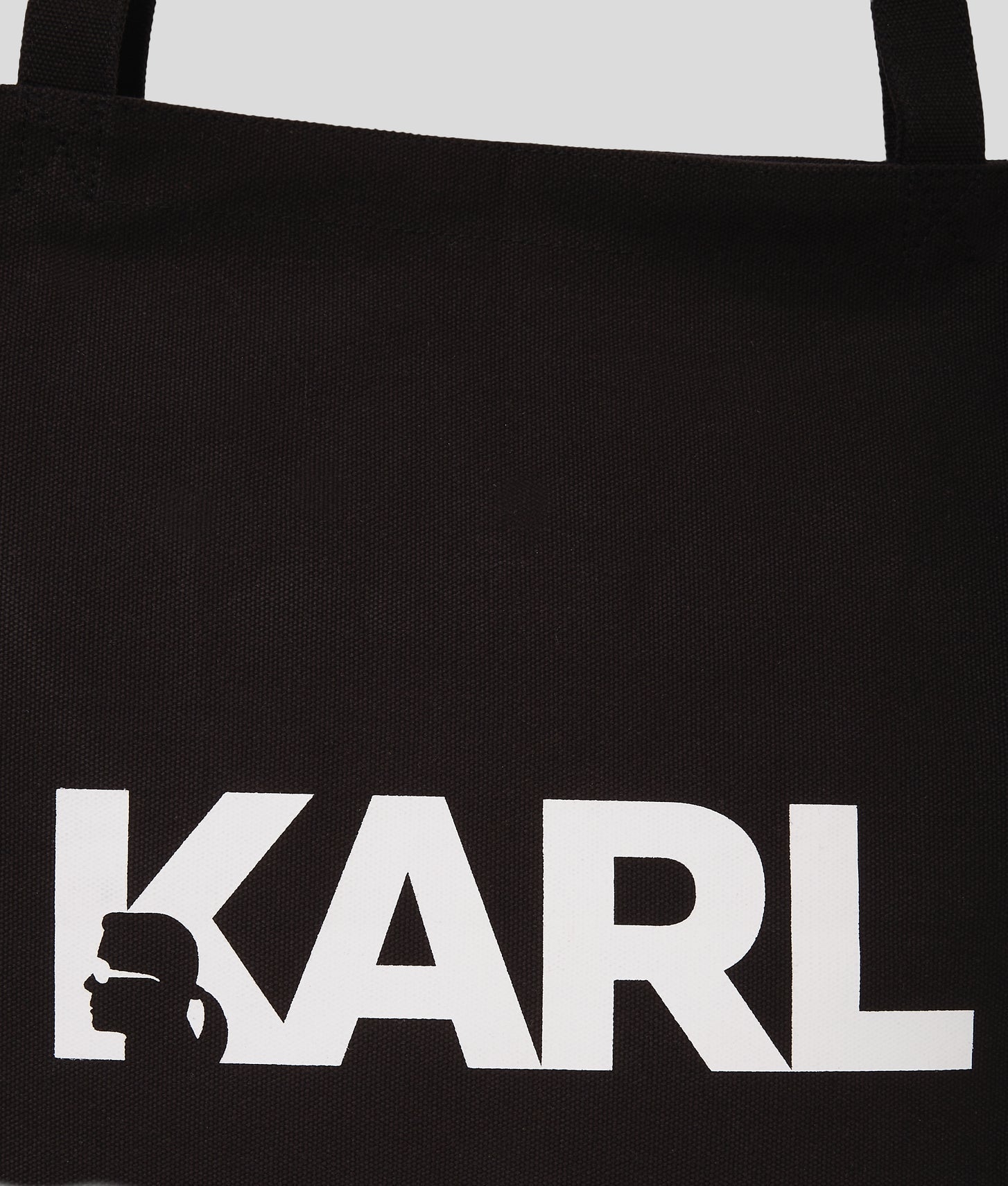 KarlLagerfeld Kessential Oversized Logo Shopper Black/White