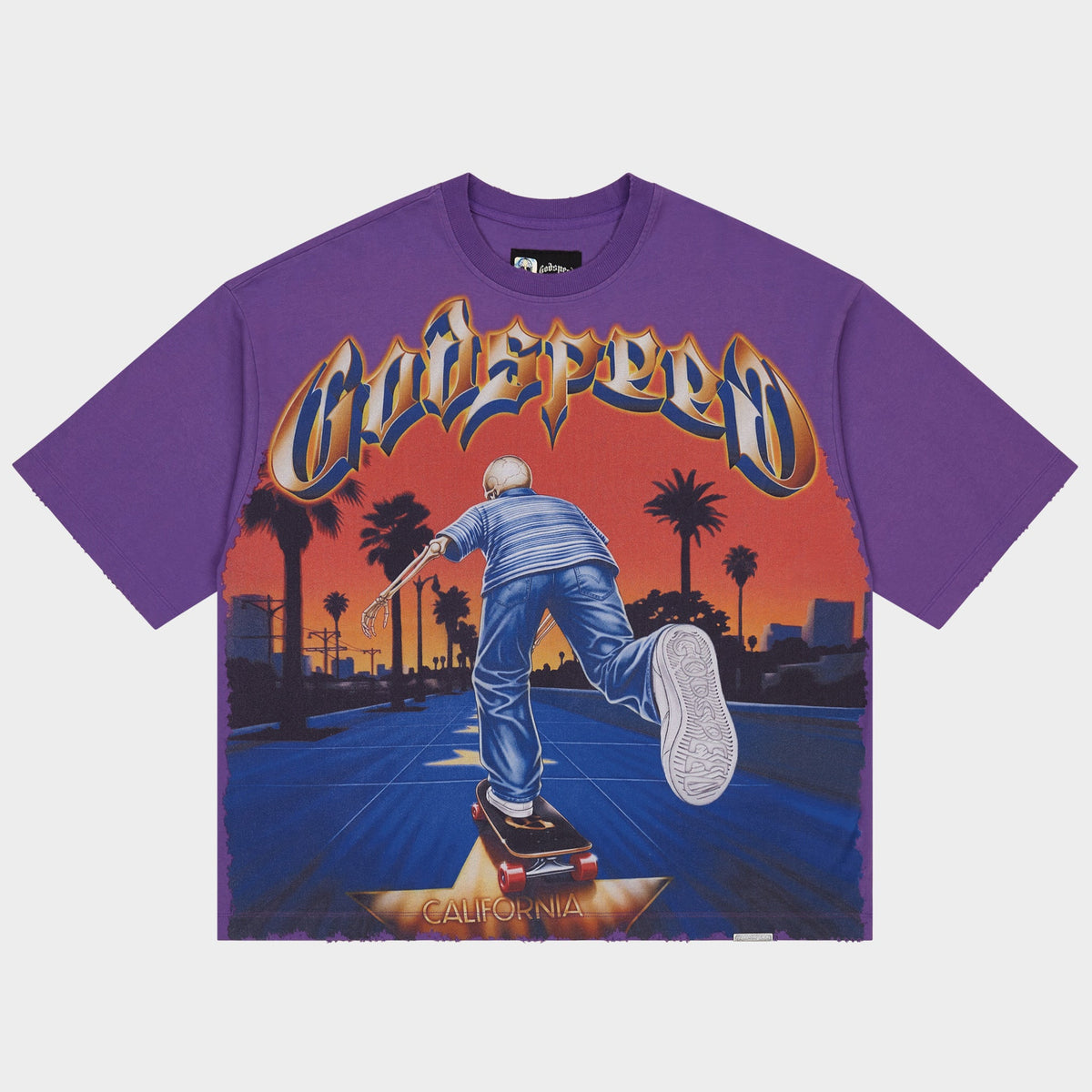 Godspeed Kick Push Tshirt (Purple)
