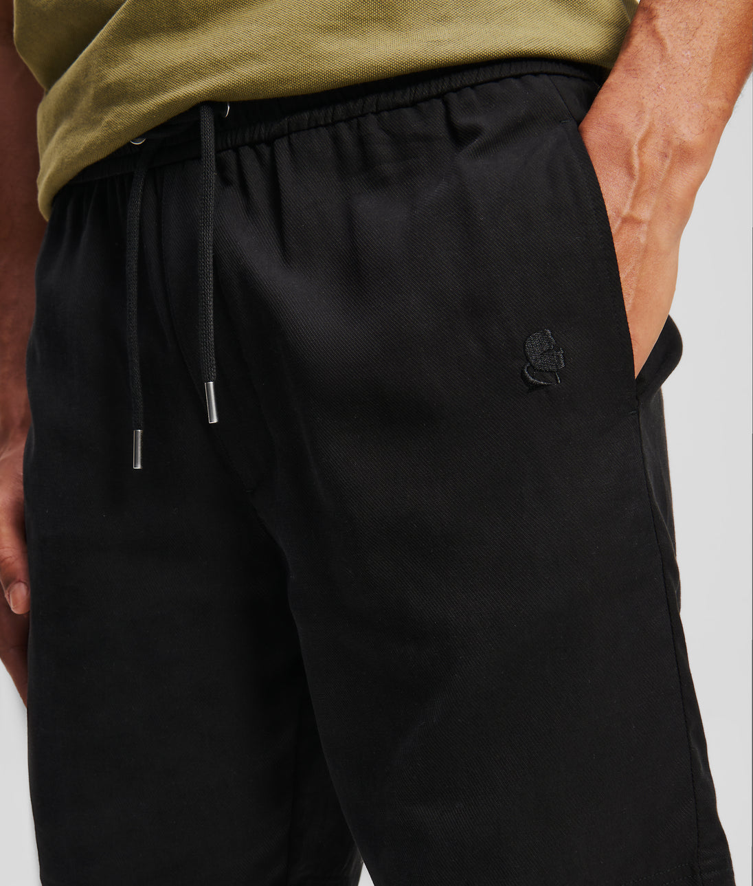 Karl Lagerfeld Kameo Short-Sleeved Shirt Black