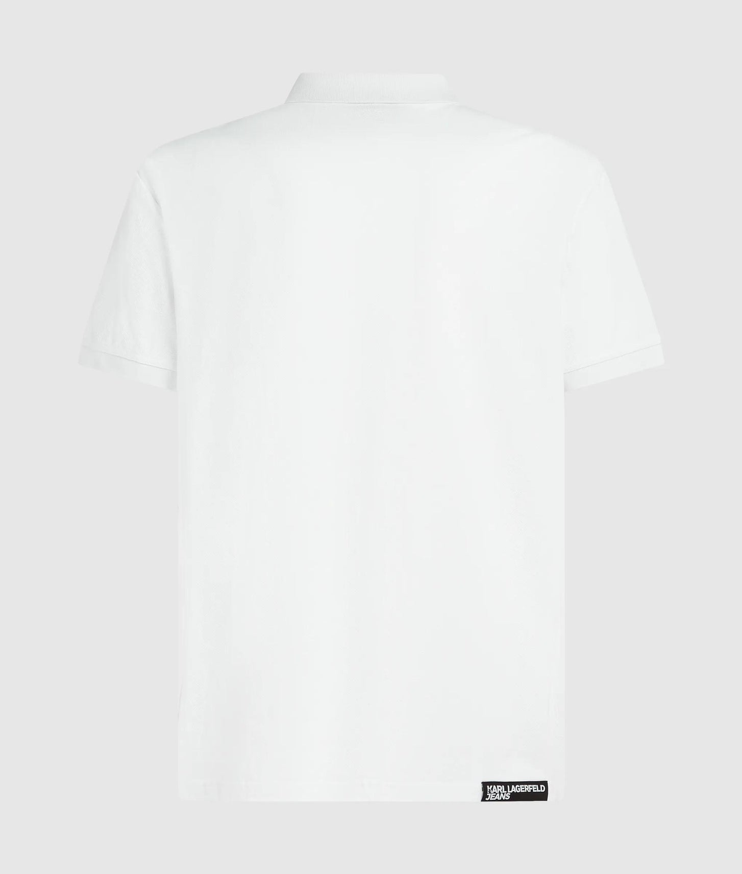 Karl Lagerfeld Logo Polo Shirt White