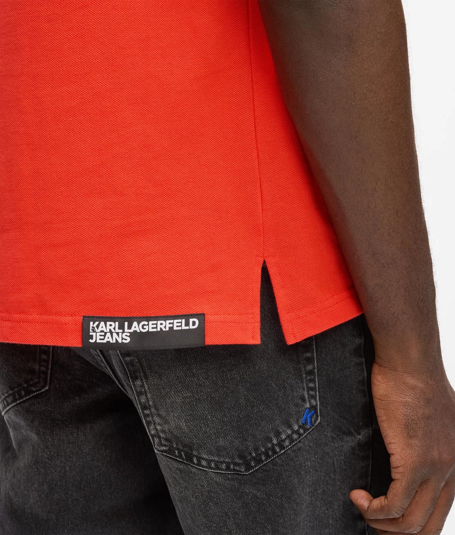 Karl Lagerfeld Logo Polo Shirt Grenadine