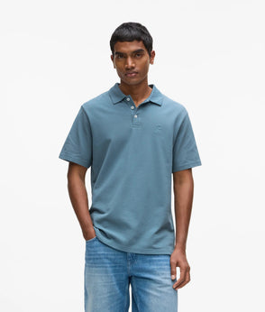 Karl Lagerfeld Straight Denim Shorts Washed Light Blue
