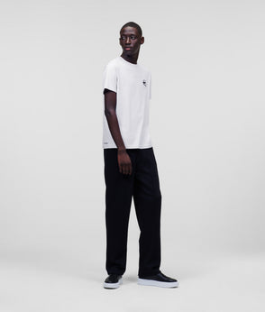 Karl Lagerfeld Tonal Piping Pants Black