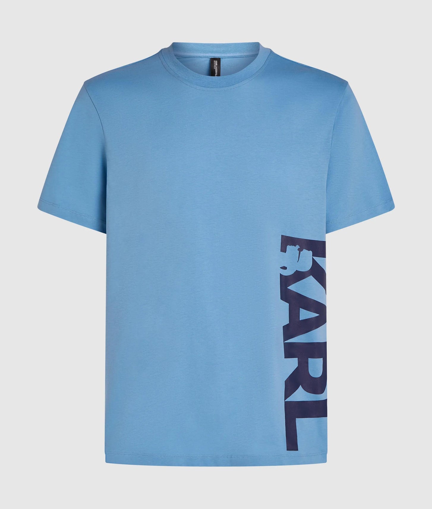Karl Lagerfeld Logo Beach T-Shirt Silver Lake Blue