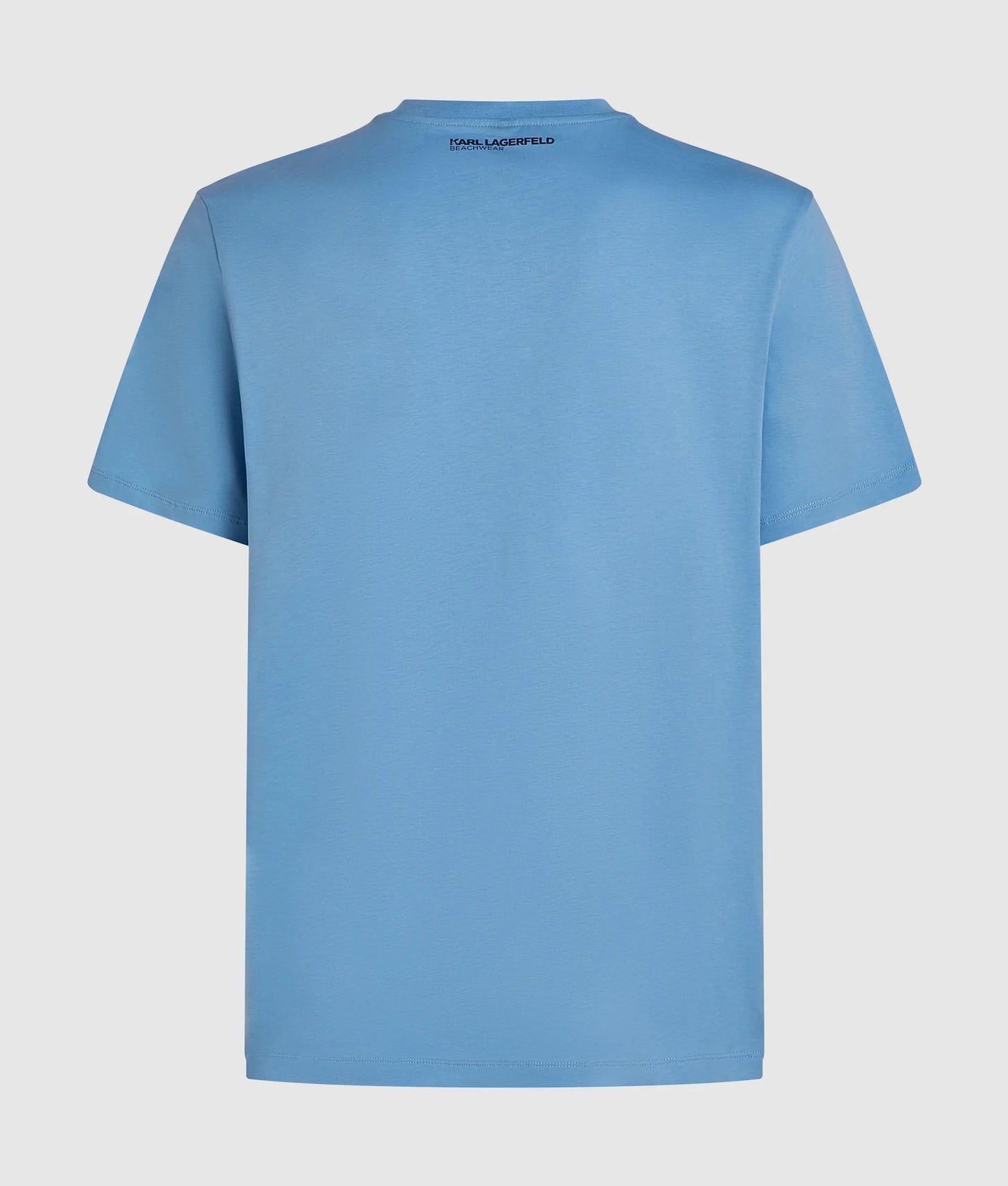 Karl Lagerfeld Logo Beach T-Shirt Silver Lake Blue