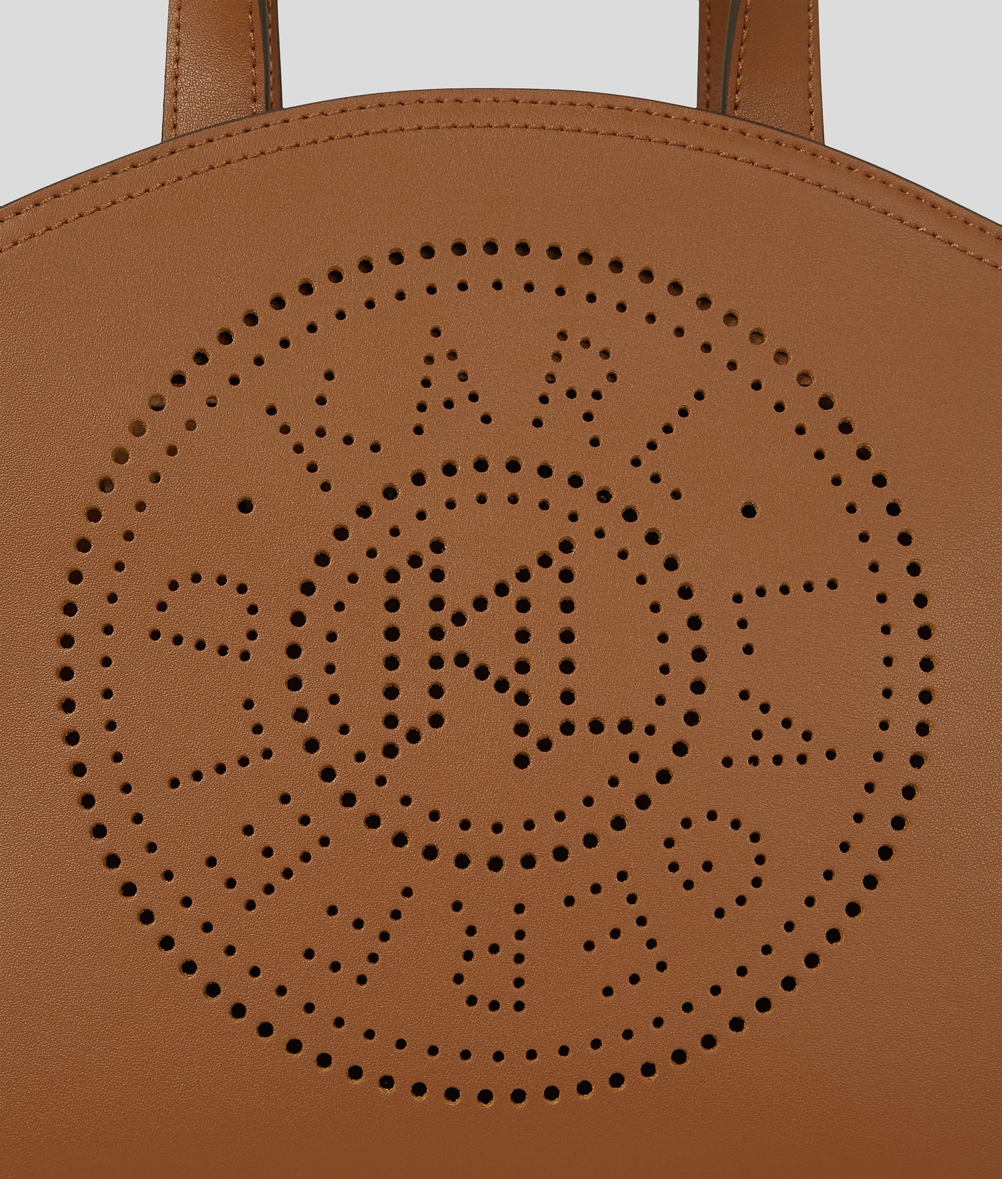 KarlLagerfeld Kcircle Perforated Small Tote Bag Natural-Tan