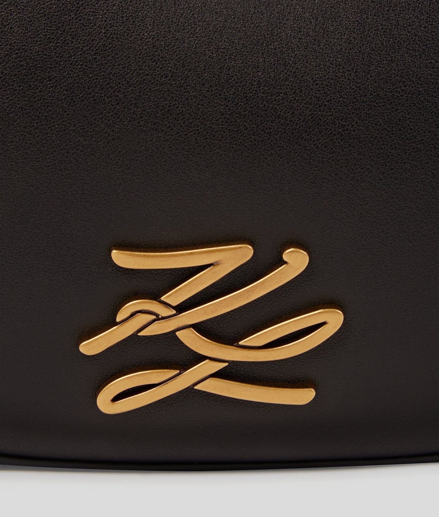 KarlLagerfeld Kautograph Moon Shoulder Bag Black