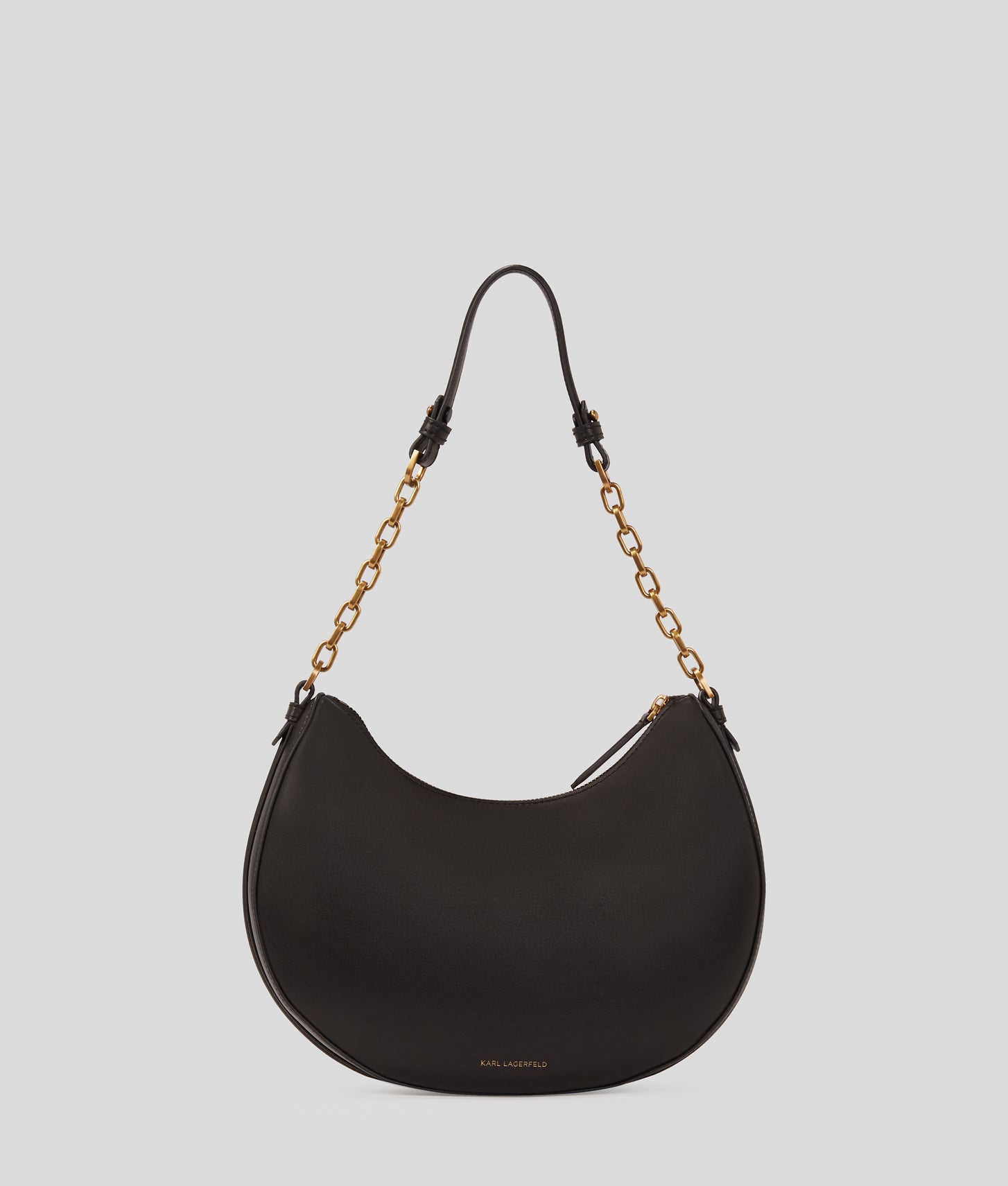 KarlLagerfeld Kautograph Moon Shoulder Bag Black