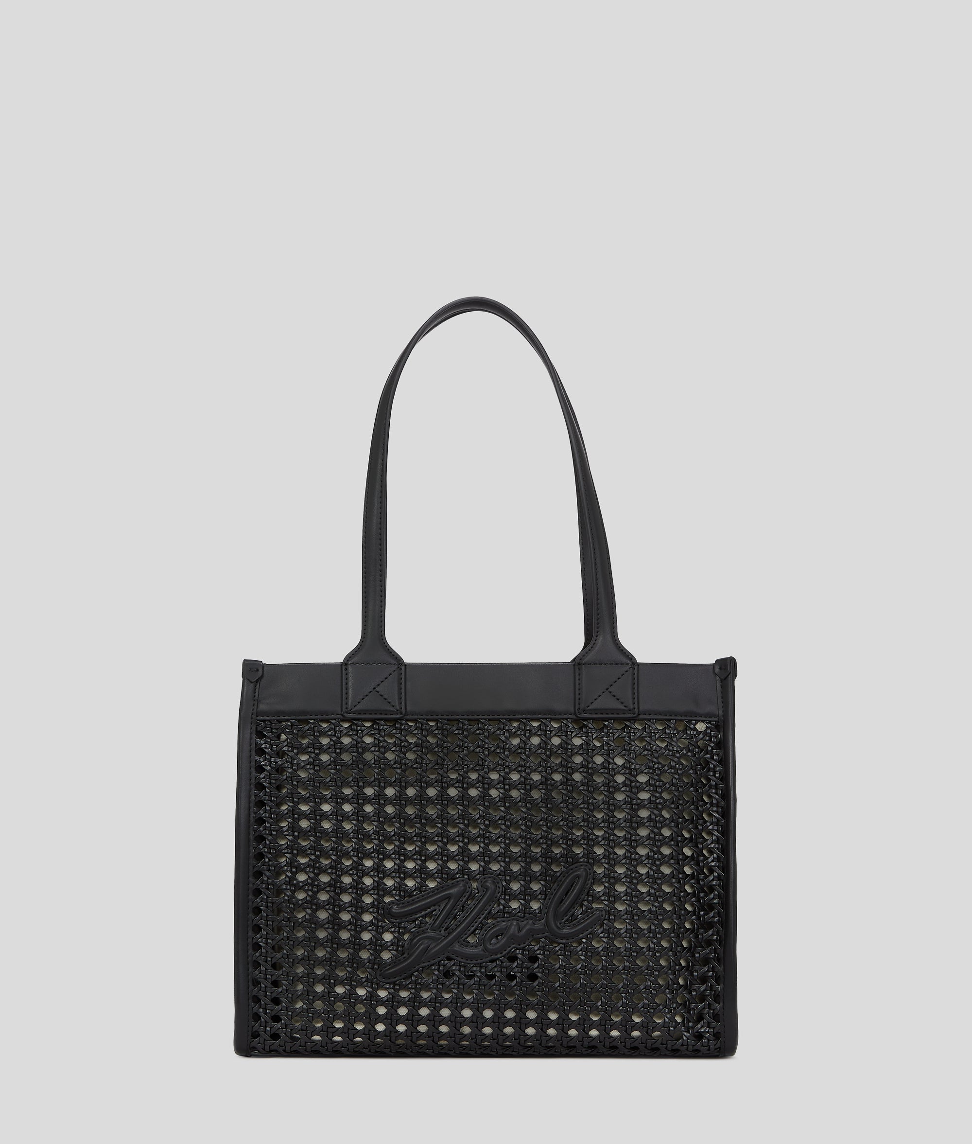 KarlLagerfeld Kskuare Medium Tote Bag Black-Nickel