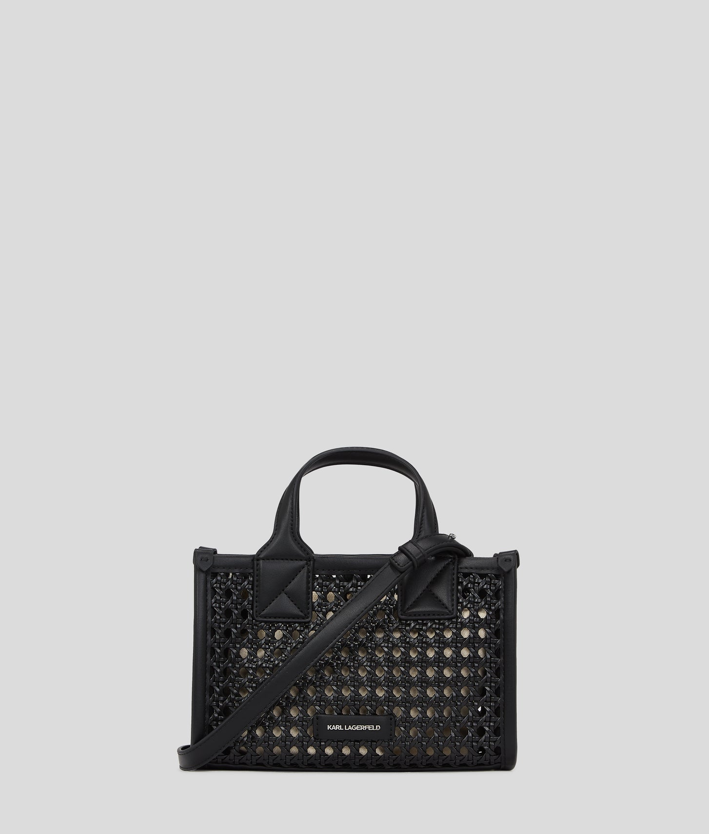 KarlLagerfeld Kskuare Small Tote Bag Black-Nickel