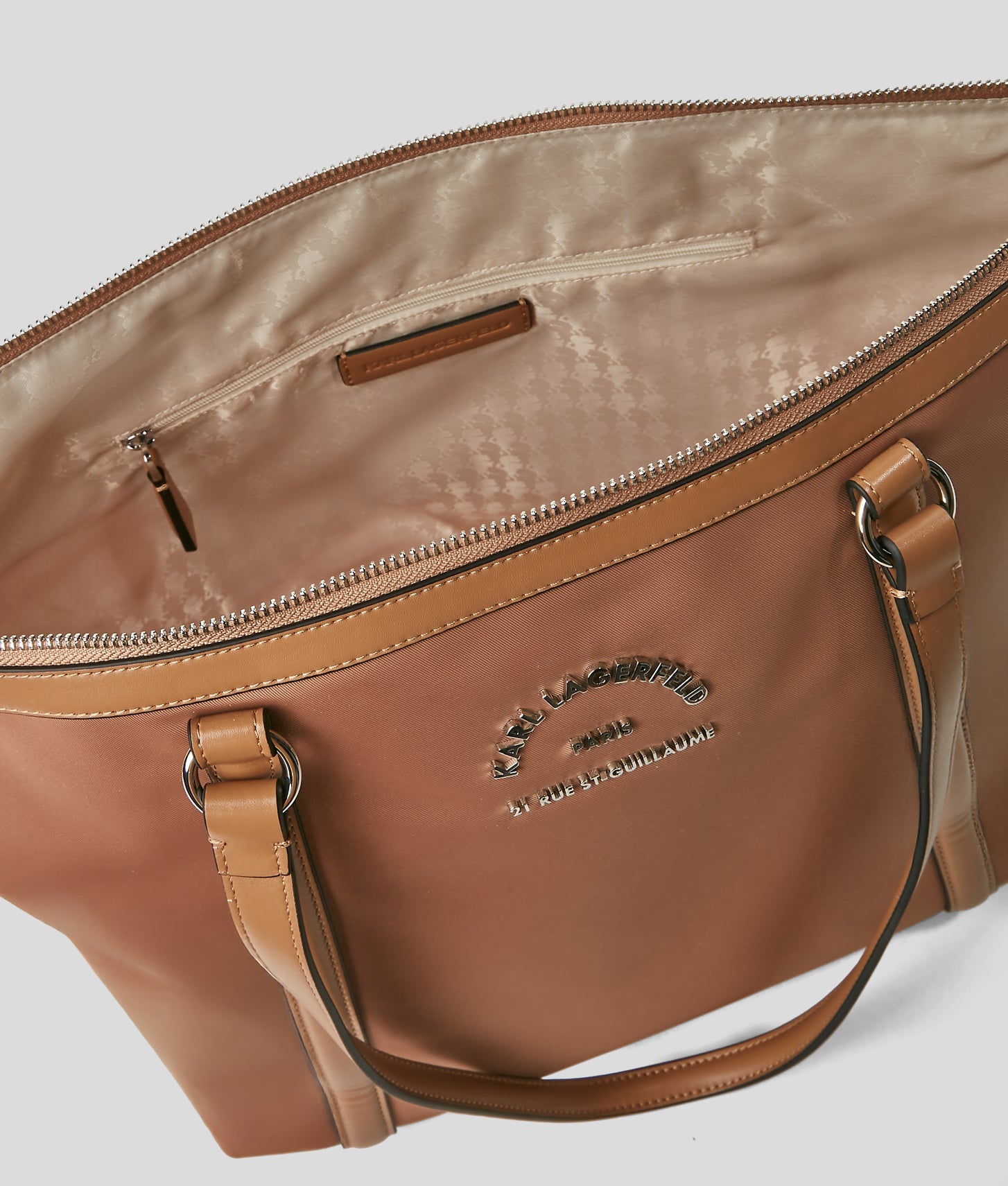 KarlLagerfeld Rue St-Guillaume Medium Tote Bag Clay