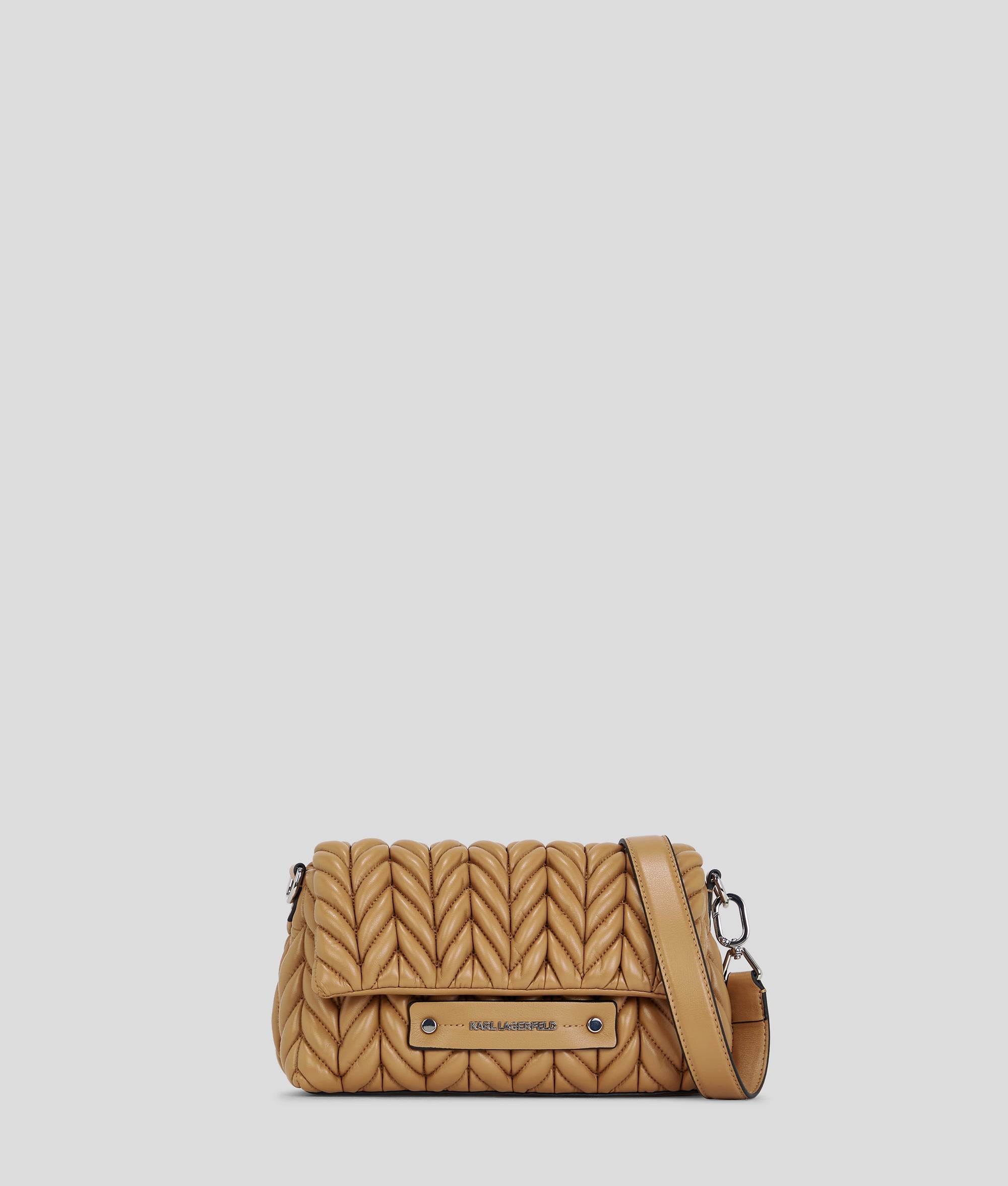 KarlLagerfeld Kweave Crossbody Bag Caramel